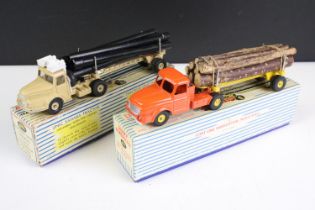 Two boxed French Dinky Supertoys diecast models to include 893 Tracteur Unic Saharien diecast