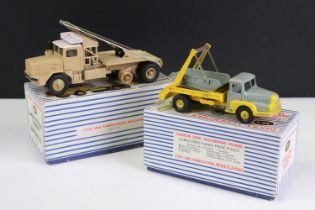 Two boxed French Dinky Supertoys diecast models to include 888 GBO Berliet Sahara recovery vehicle