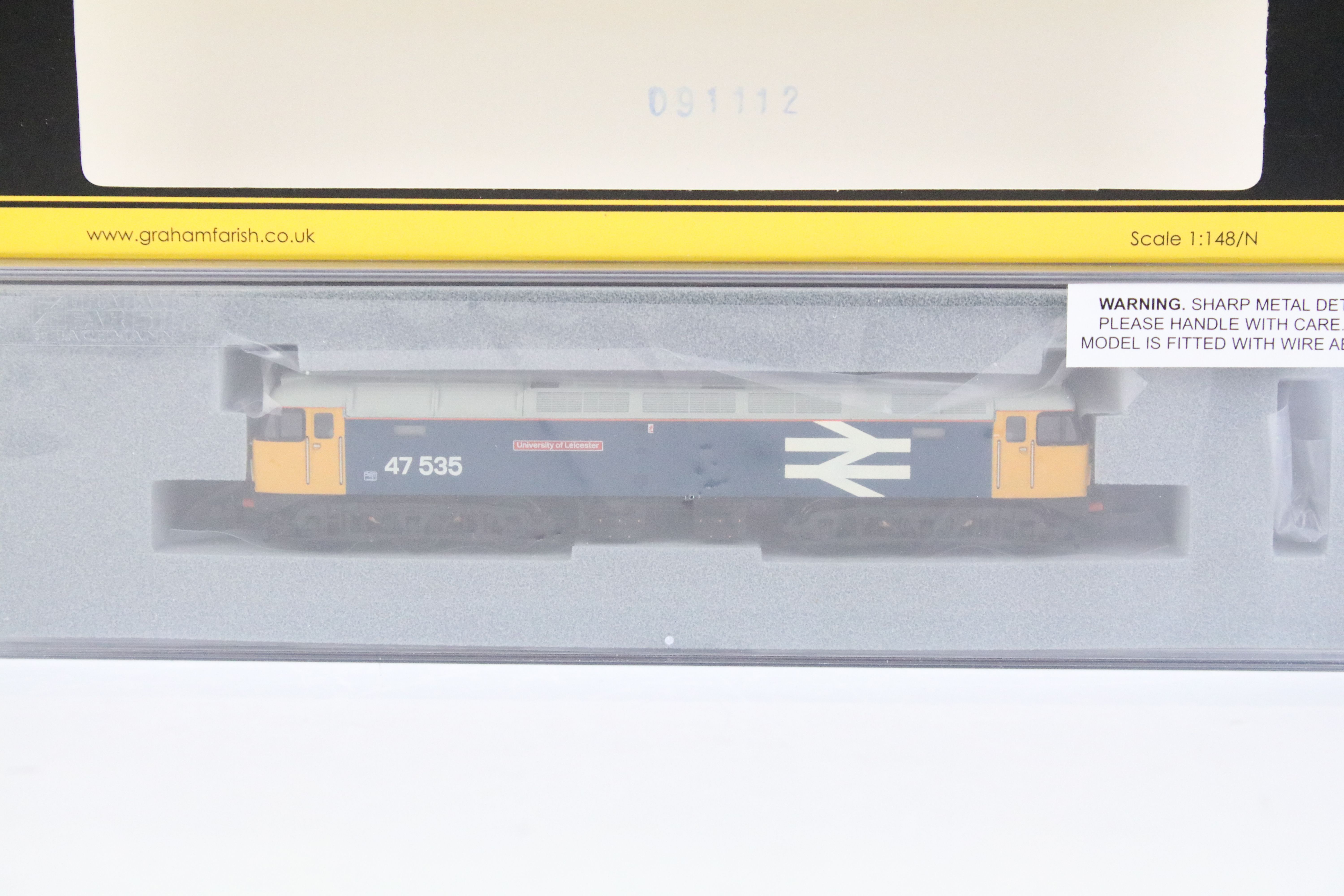 Three cased Graham Farish by Bachmann N gauge locomotives to include 372-240 Class 47 Diesel 47535 - Bild 3 aus 11