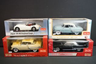 Four boxed 1/18 scale Sun Star diecast models to include 1954 Chevrolet Bel Air Hard Top, 1953