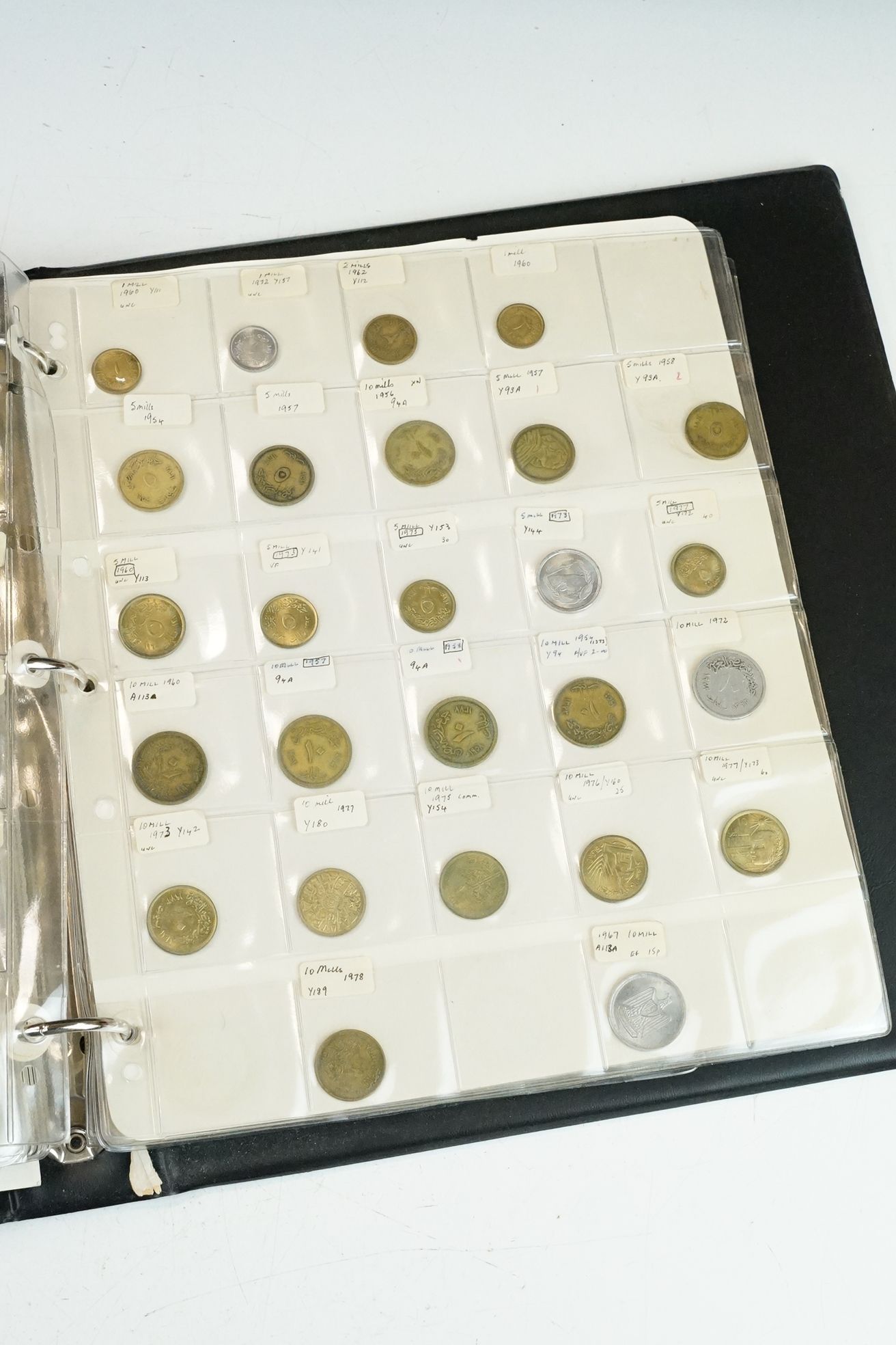 A good collection of Egyptian coins to include early and silver examples contained within a - Image 11 of 14
