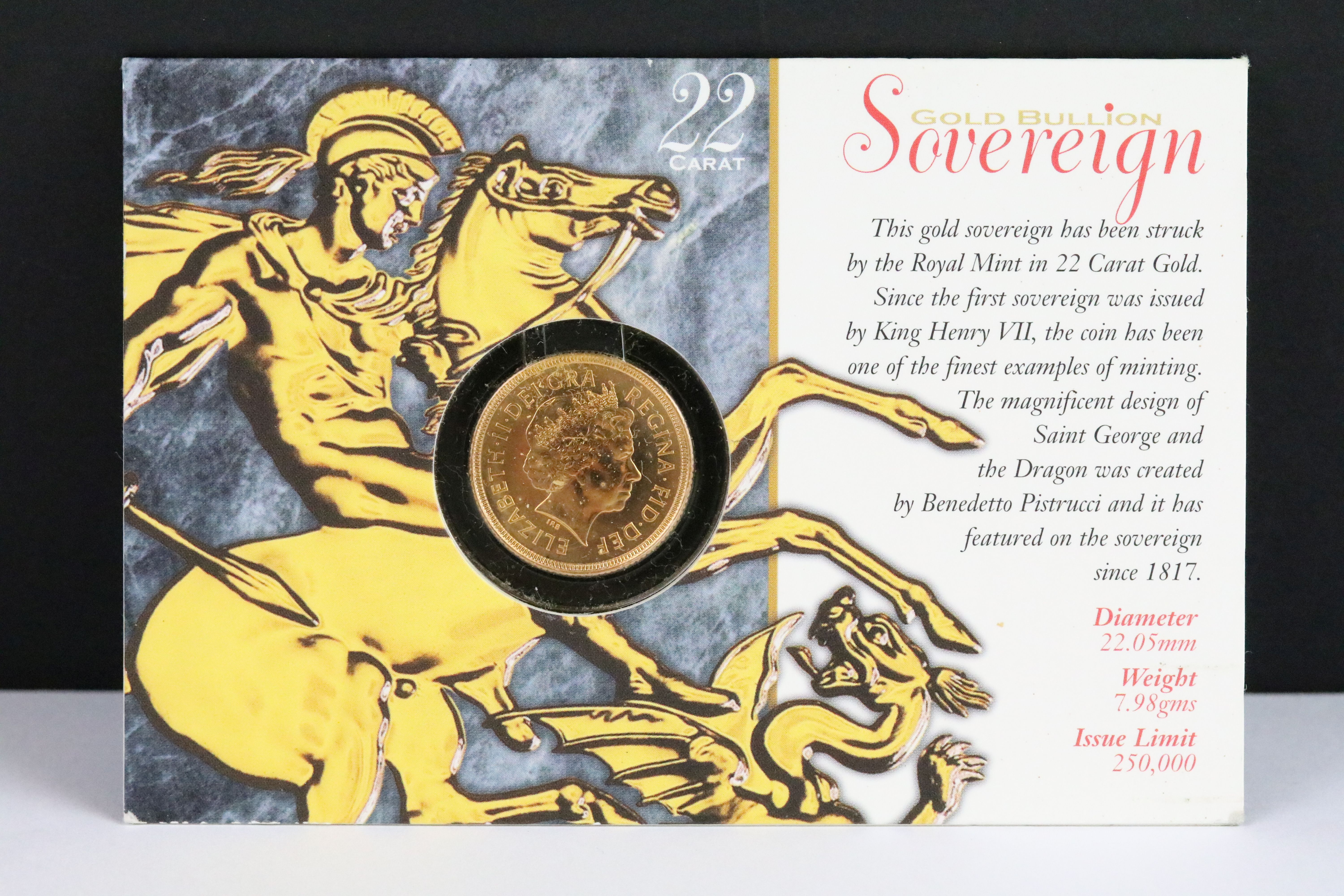 A British Royal Mint Queen Elizabeth II uncirculated 2000 gold full sovereign coin within original - Bild 3 aus 4