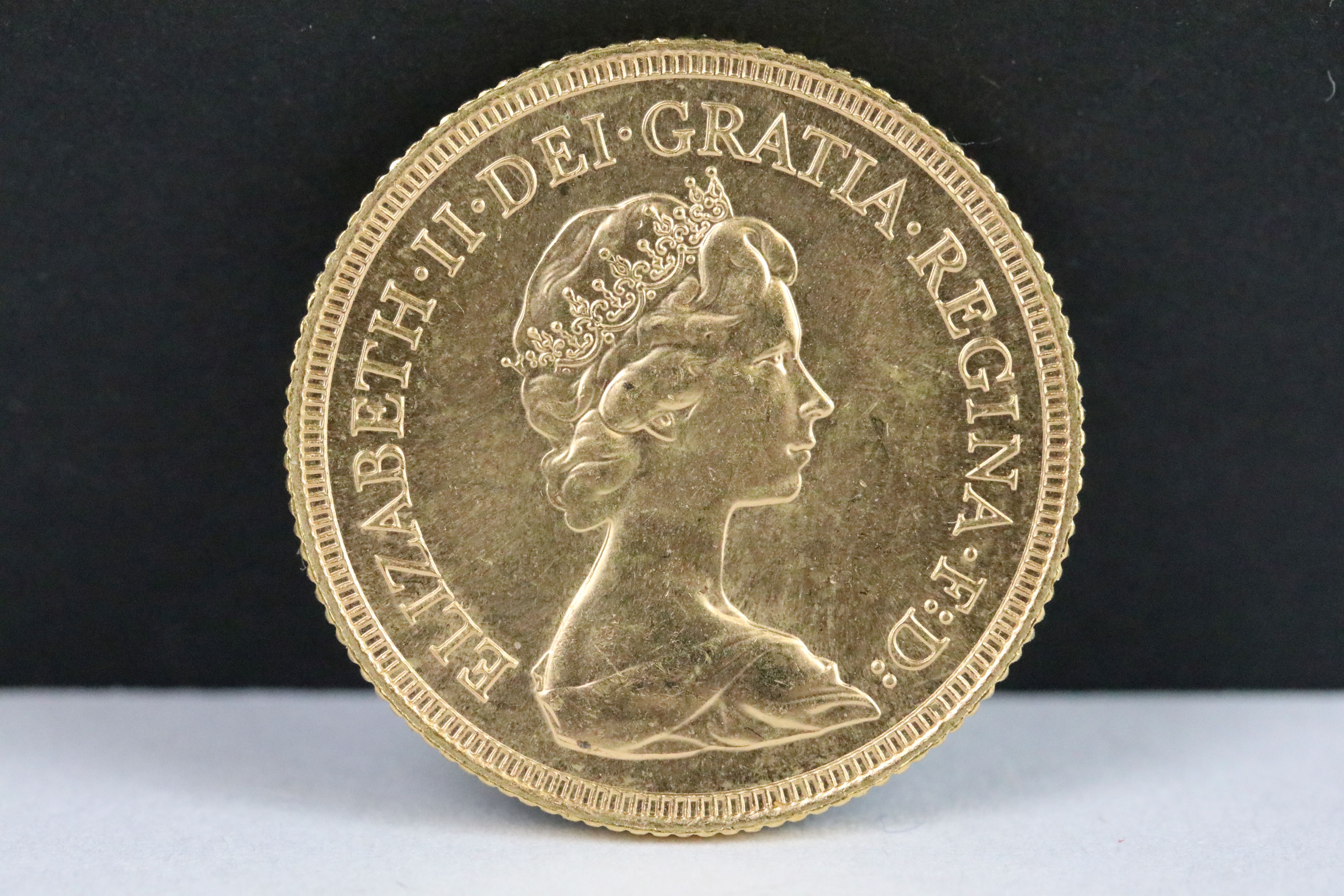 A British Queen Elizabeth II 1981 gold full sovereign coin. - Image 2 of 3