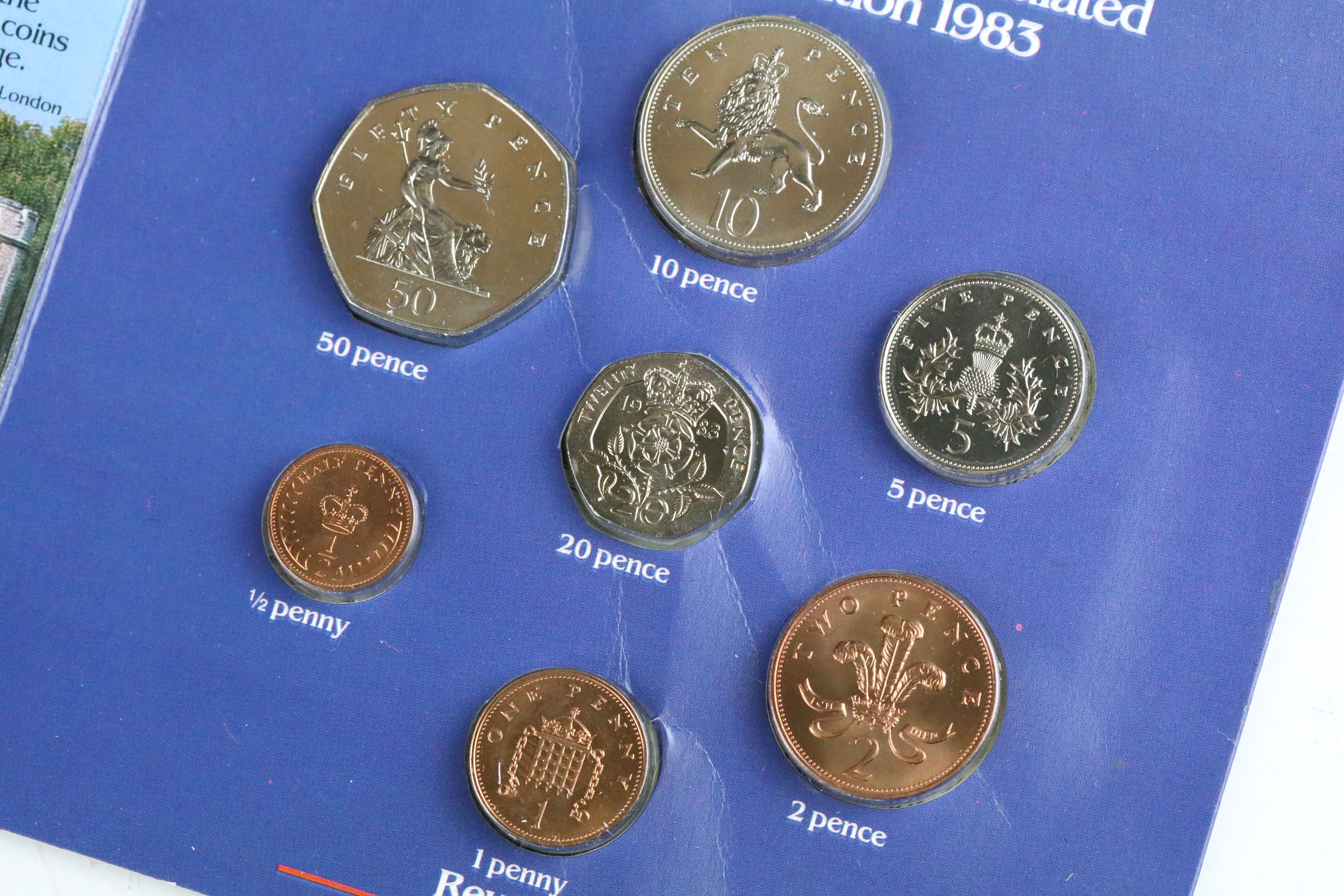 A collection of eight Royal Mint uncirculated coin year sets to include 2000, 2001, 2002, 1986, - Image 3 of 9