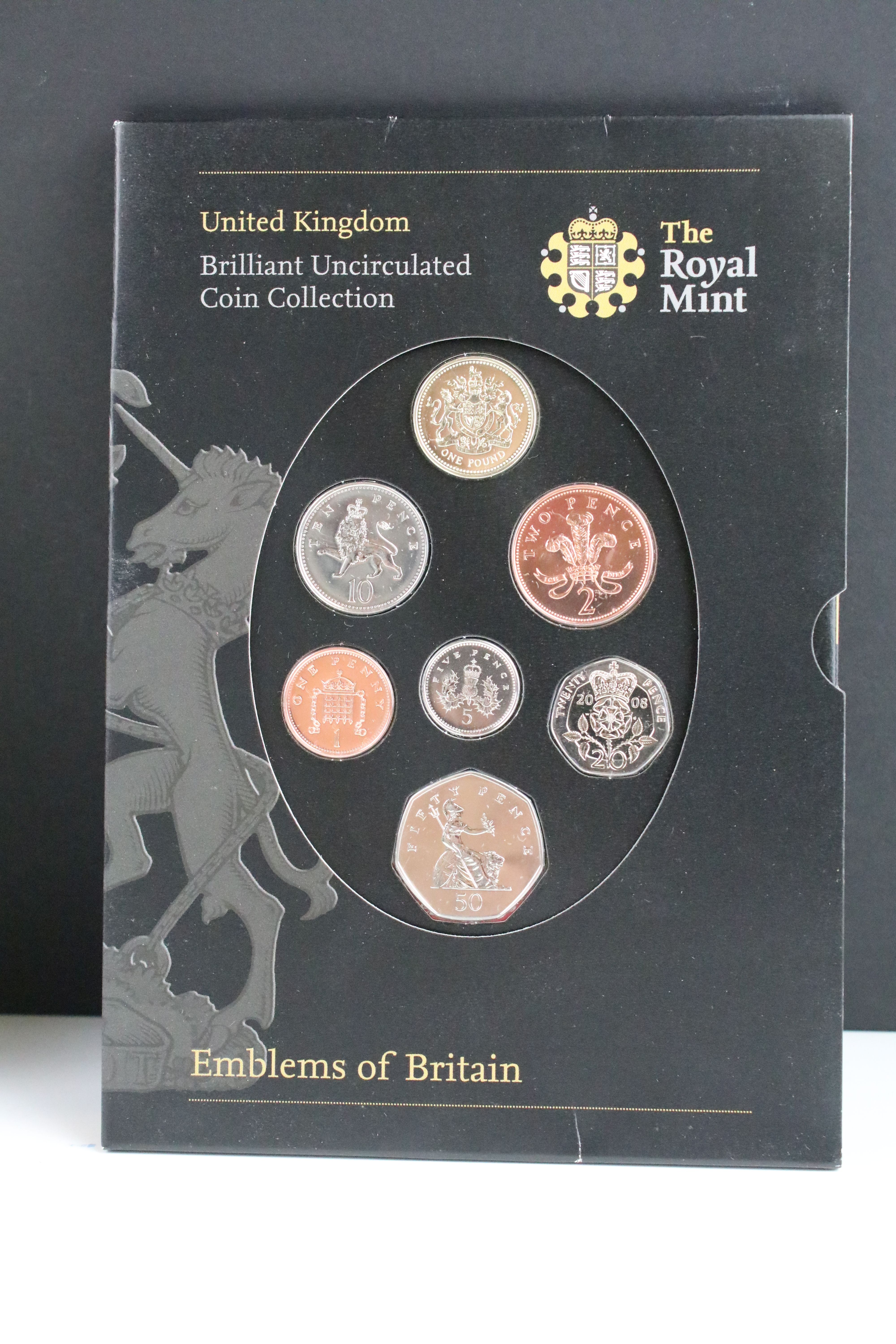 A collection of seven Royal Mint brilliant uncirculated coin year sets to include 2013, 1970, - Image 7 of 9