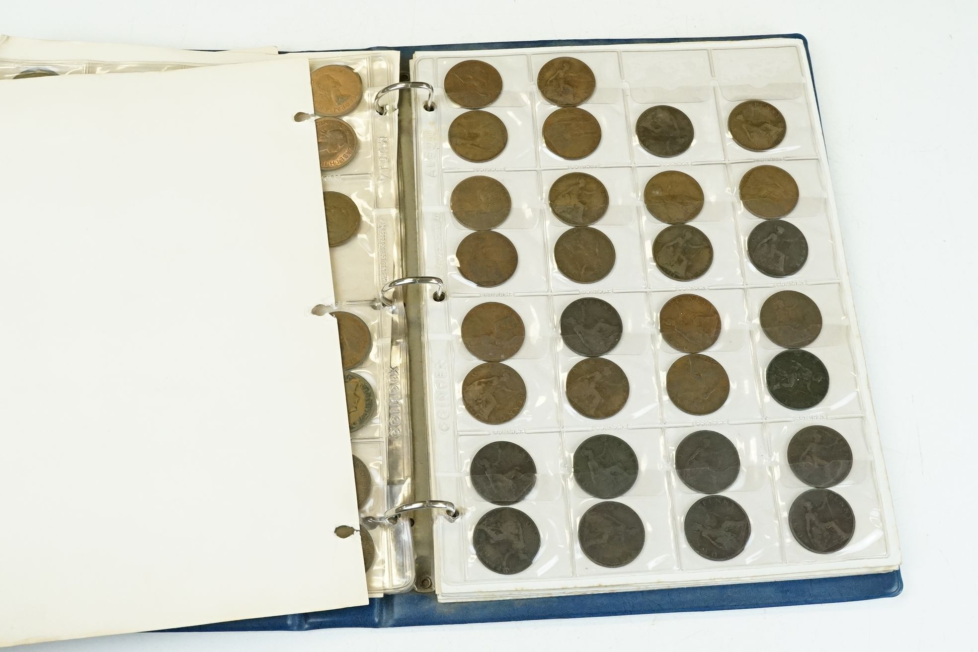 A collection of mainly British pre decimal coins within two collectors albums to include a good - Bild 15 aus 19