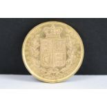 A British Queen Victoria 1872 gold full sovereign coin