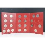 A Royal Mint Great British Coin Hunt UK 50p coin collectors album complete with Twenty Three