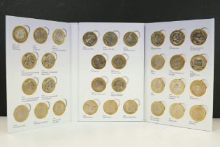 A Royal Mint Great British Coin Hunt UK £2 coin collectors album complete with Thirty Nine