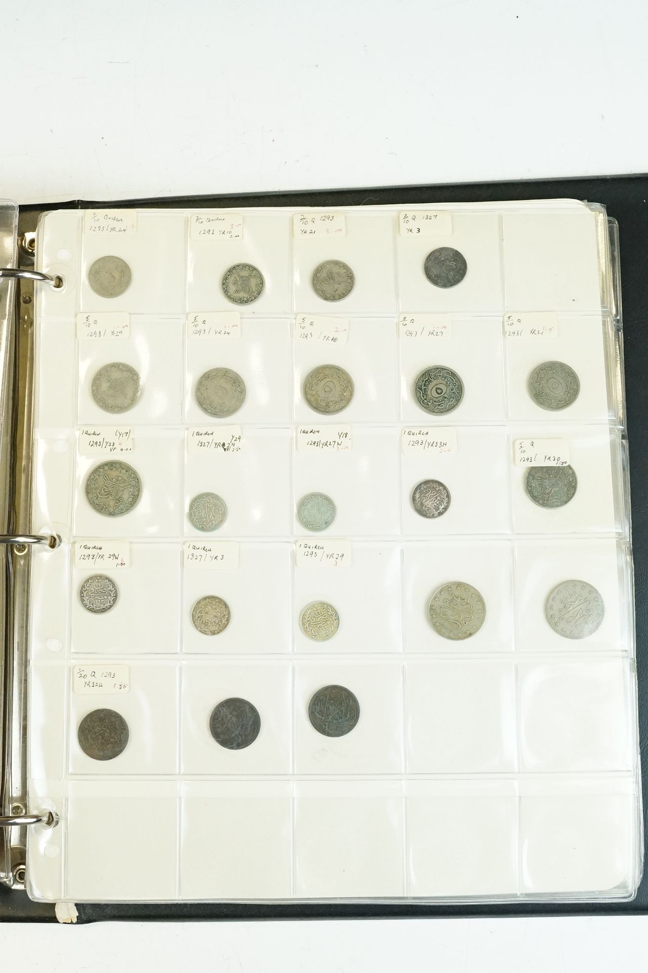 A good collection of Egyptian coins to include early and silver examples contained within a - Image 5 of 14