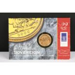 A British Royal Mint Queen Elizabeth II uncirculated 2000 gold full sovereign coin within original