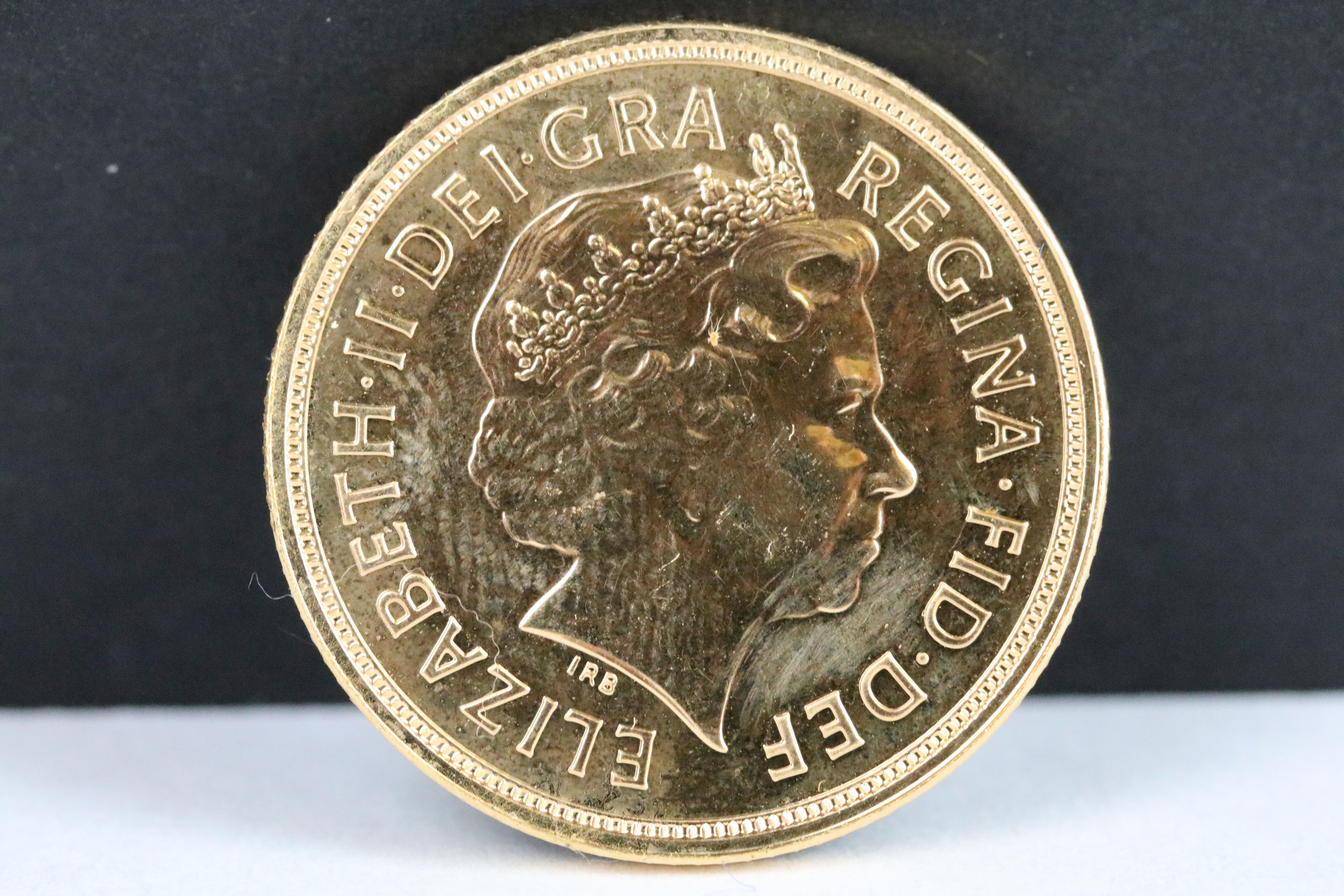 A British Queen Elizabeth II 2007 gold full sovereign coin. - Bild 2 aus 3
