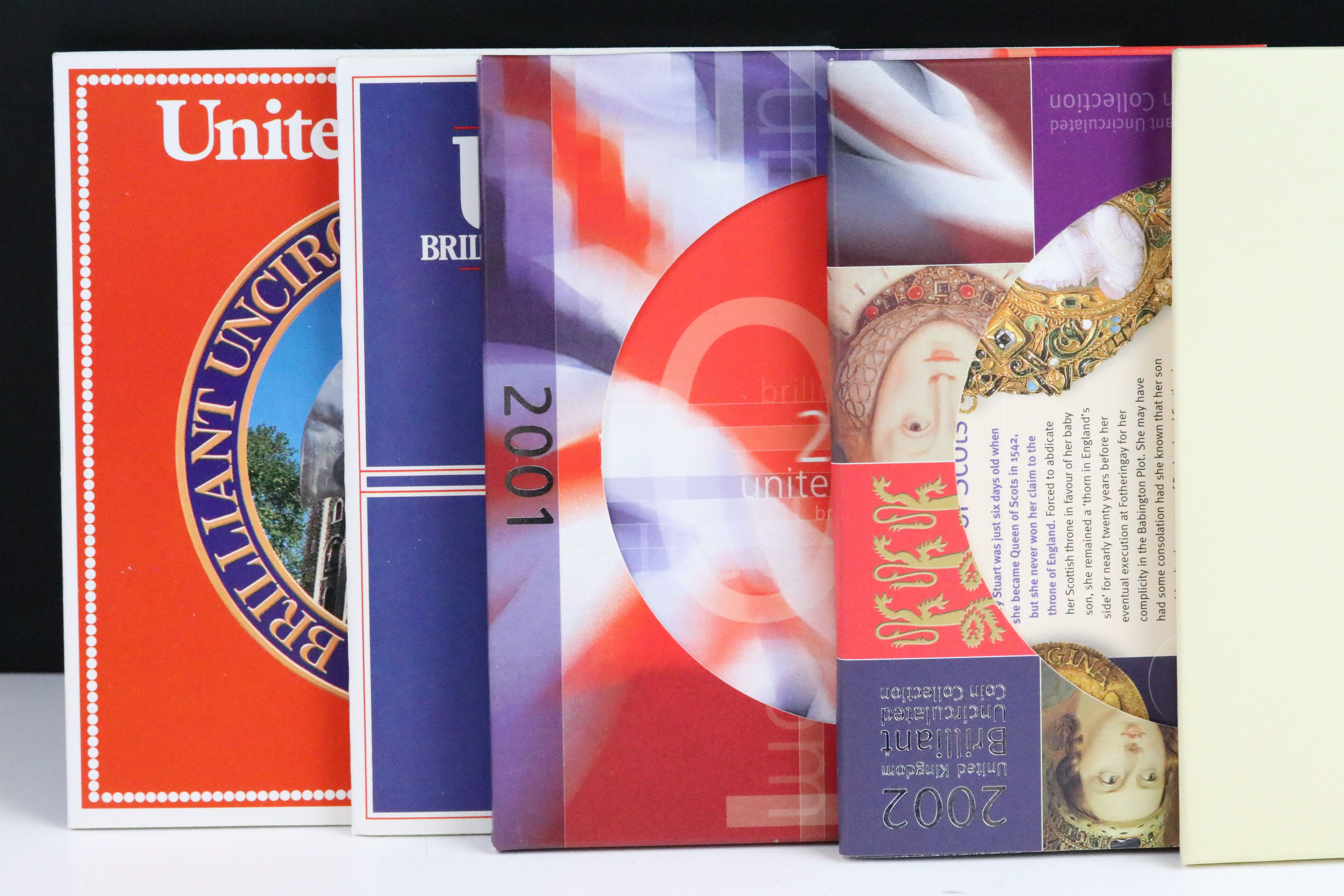 A collection of eight Royal Mint uncirculated coin year sets to include 2000, 2001, 2002, 1986, - Image 5 of 9