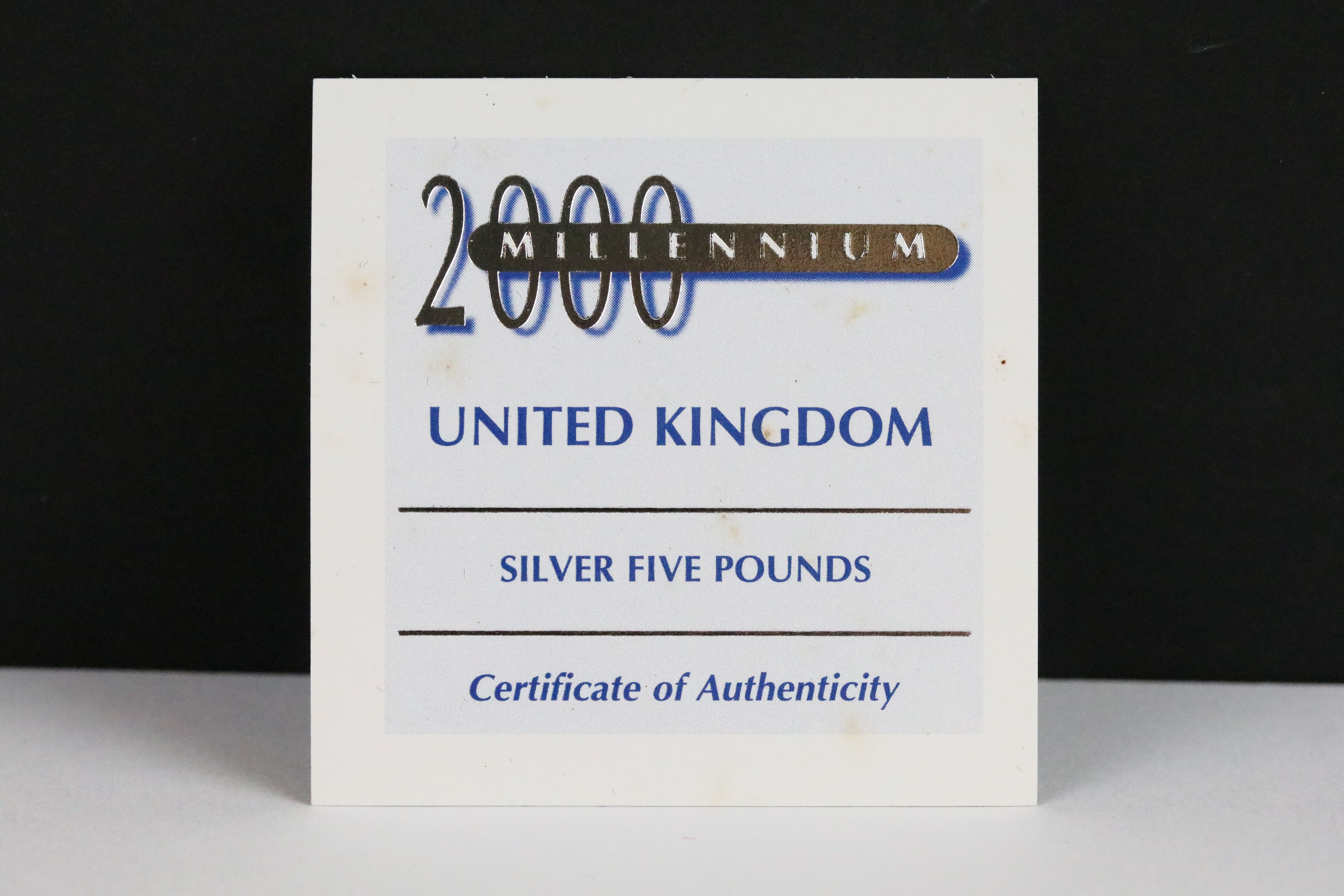 A United Kingdom Royal Mint silver proof Piedfort 1988 £1 coin together with a 2000 silver proof £ - Bild 5 aus 9