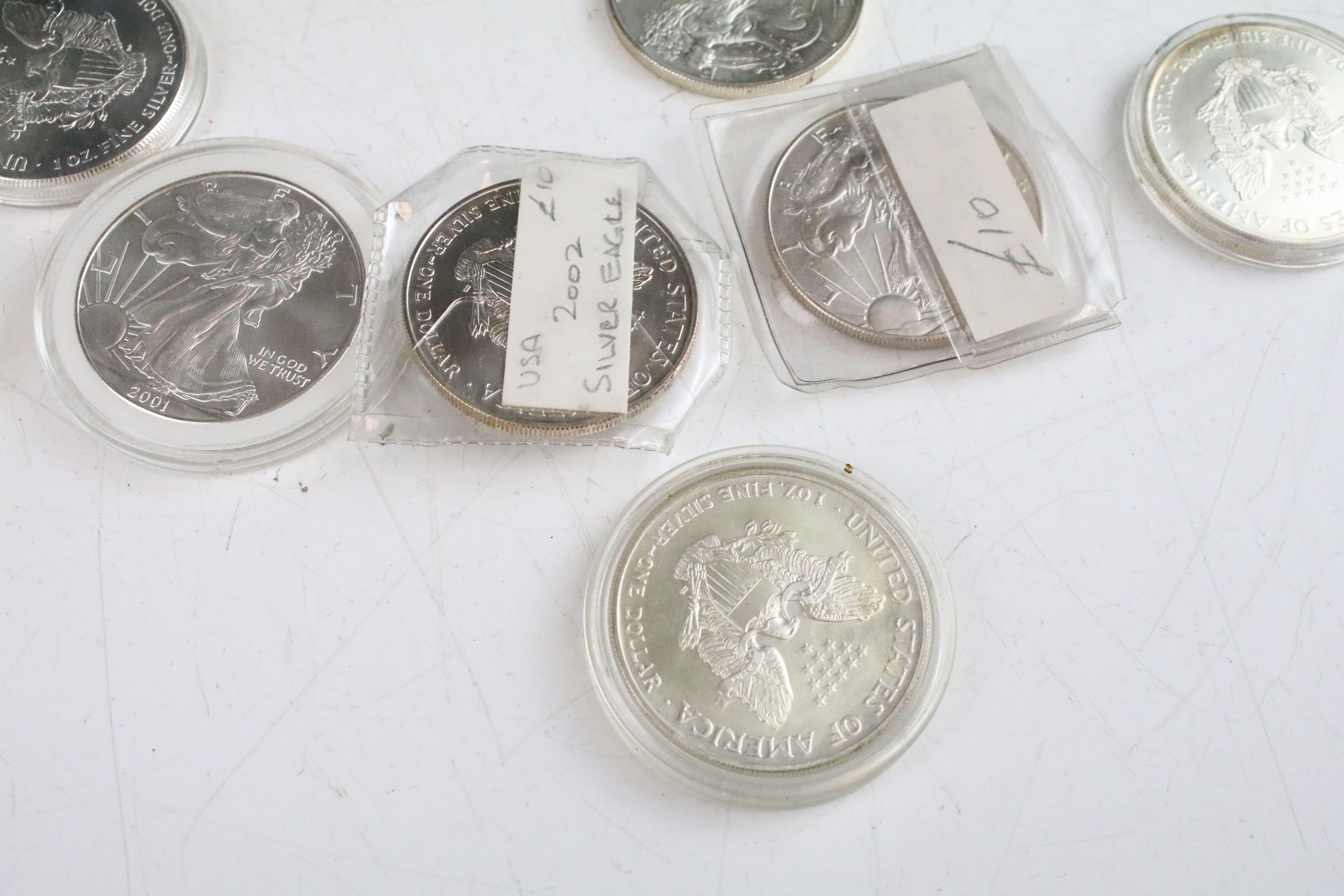 A collection of eighteen United States of America fine silver dollar coins to include proof - Image 3 of 7