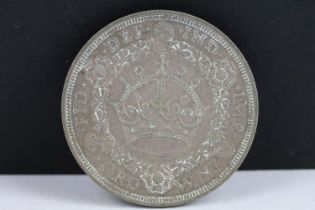 A British King George V 1936 silver wreath crown.