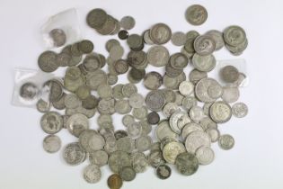 A collection of British pre decimal pre 1947 and pre 1920 silver coins to include a good selection