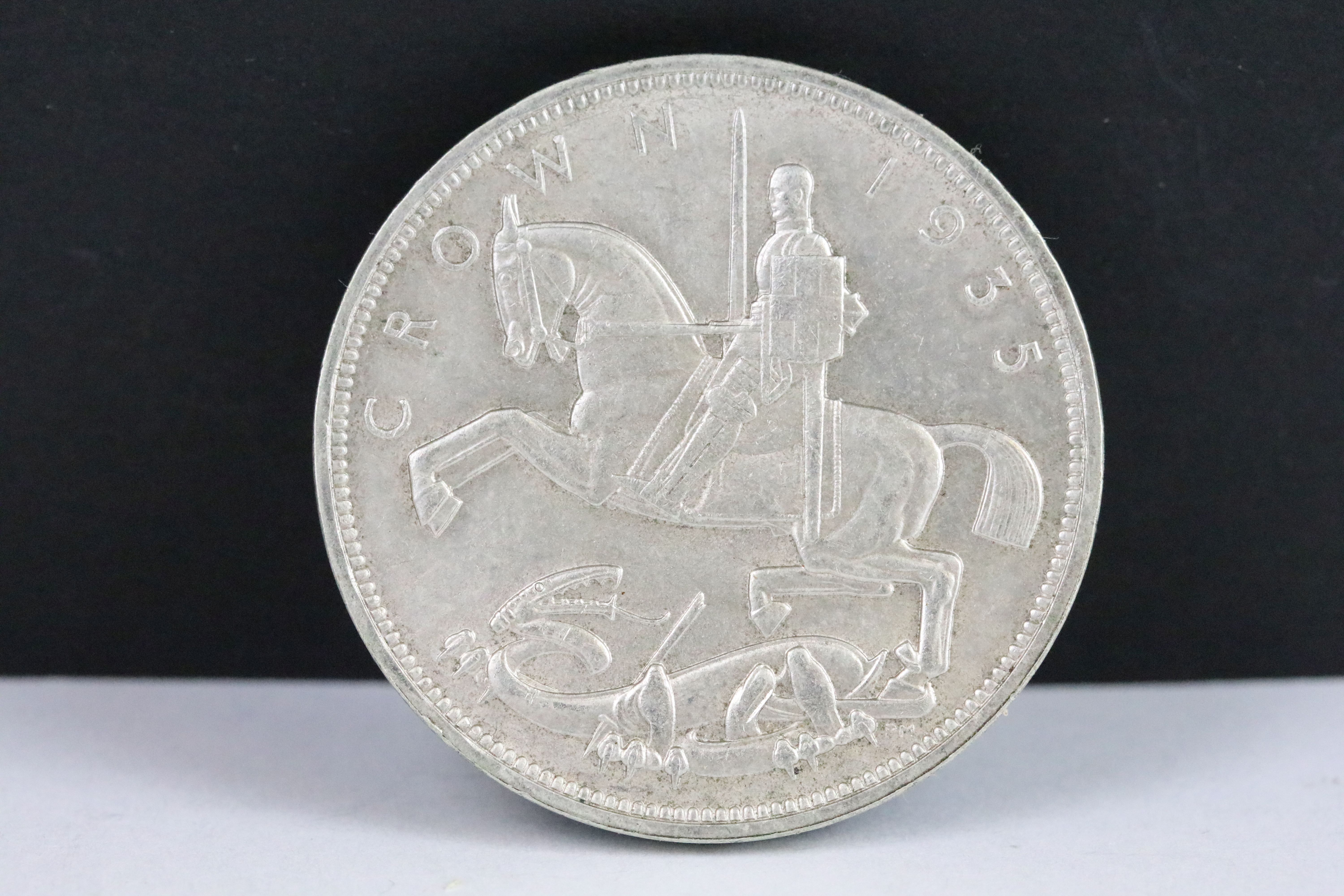 A British King George V 1928 silver Wreath Crown coin. - Bild 9 aus 10