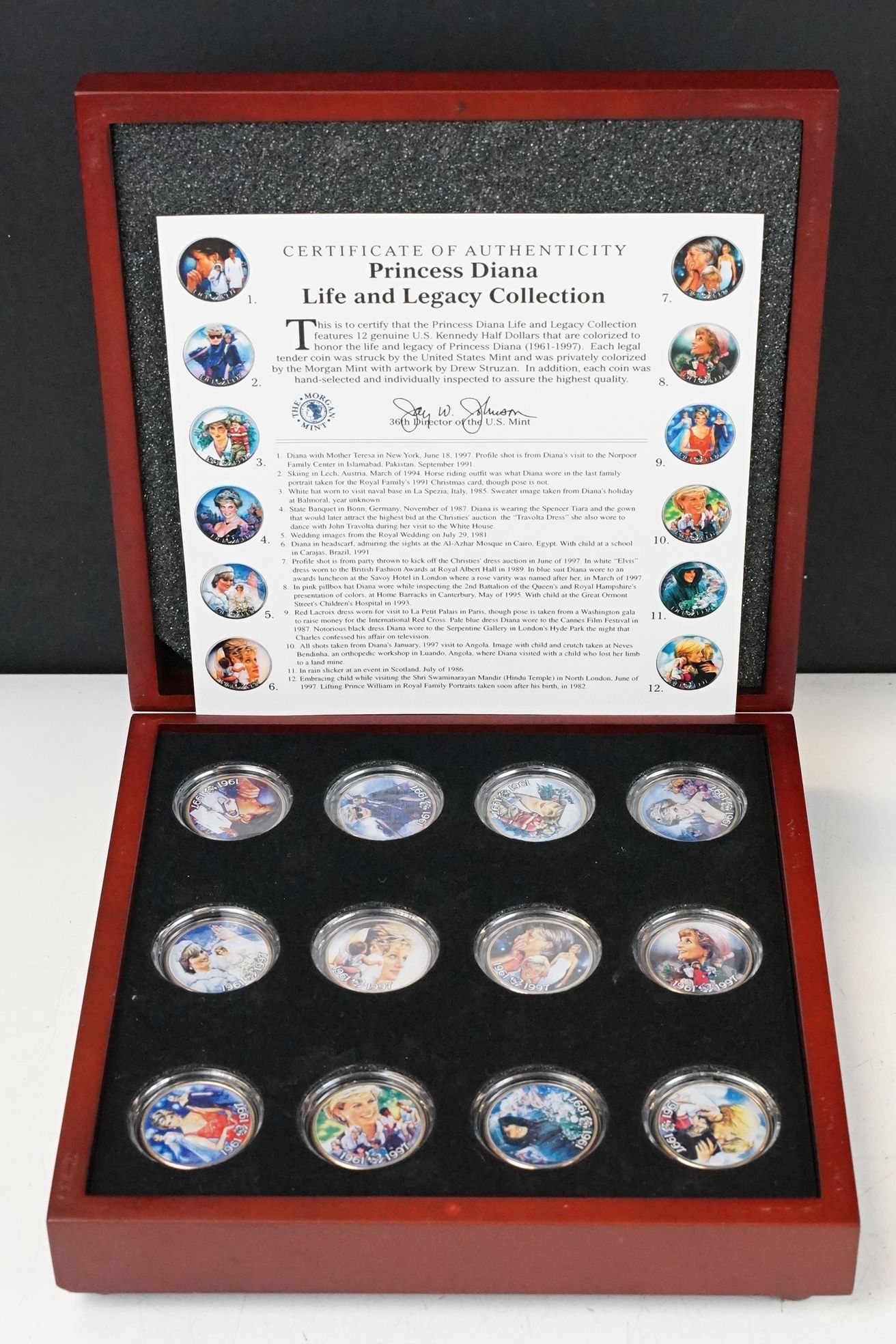 Two proof like coin sets within wooden fitted cases to include 'The Decimals And Pre Decimals of - Image 3 of 11