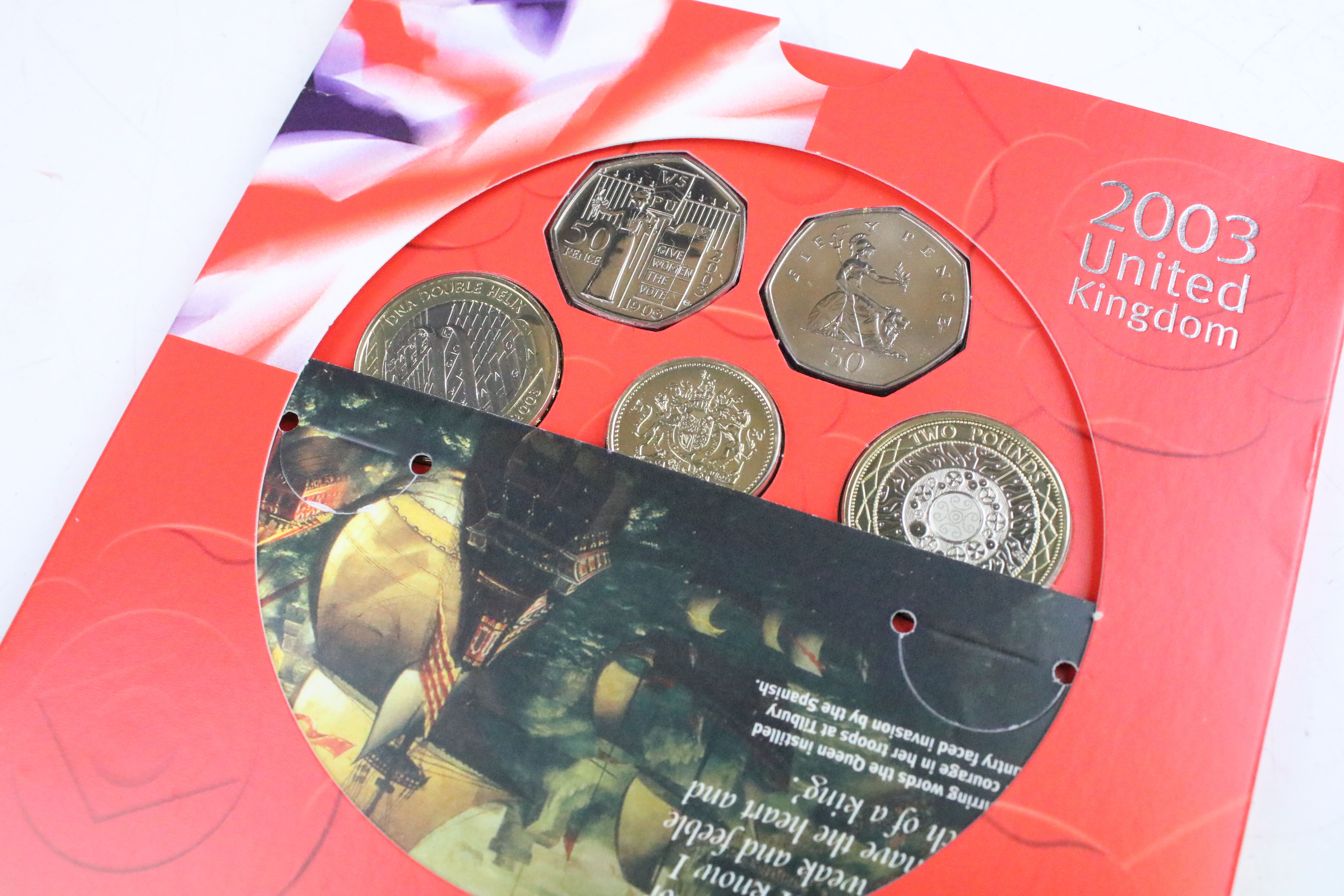 A collection of seven Royal Mint brilliant uncirculated coin year sets to include 2013, 1970, - Image 4 of 9