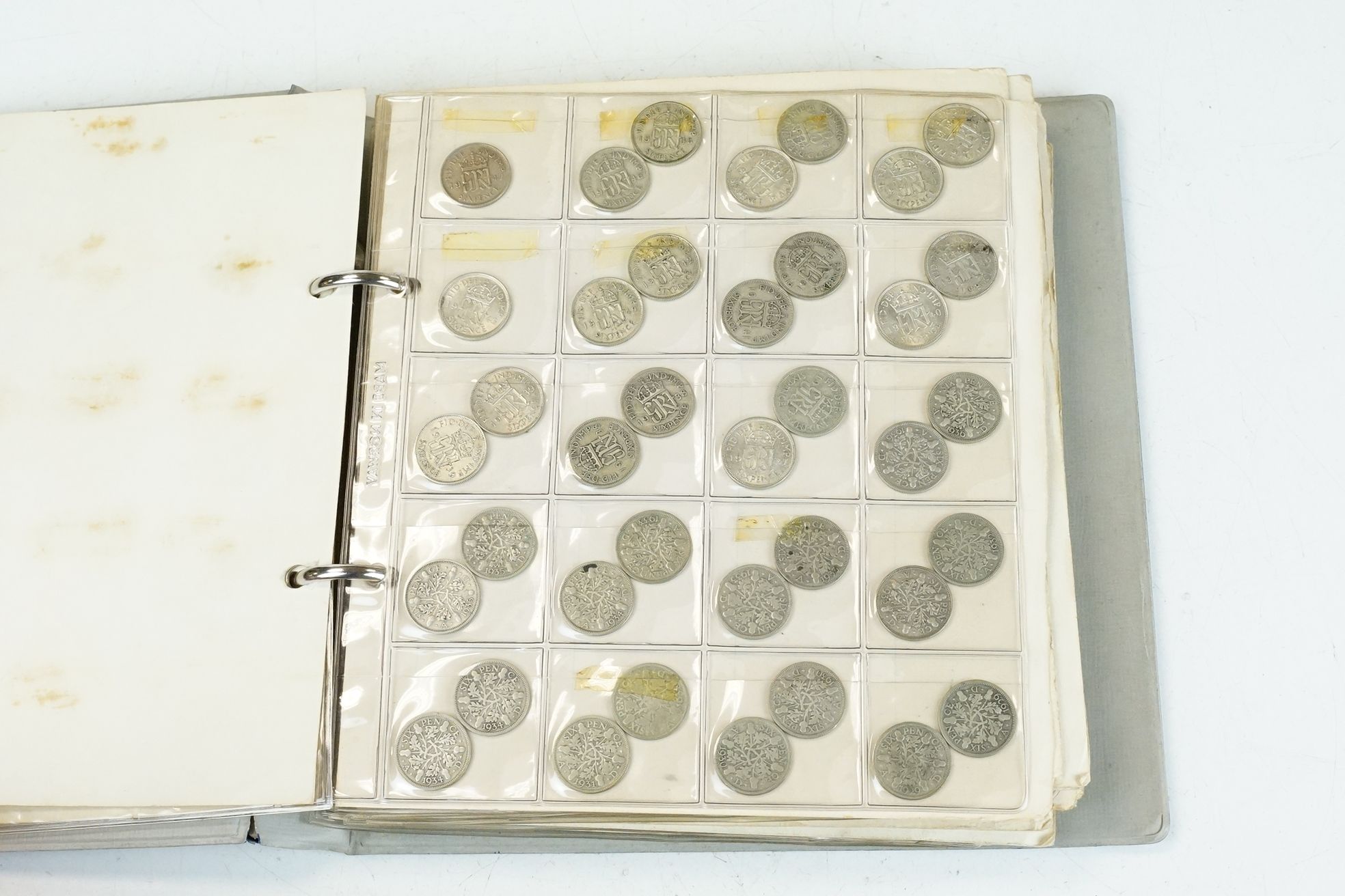 A collection of mainly British pre decimal coins within two collectors albums to include a good - Image 4 of 19