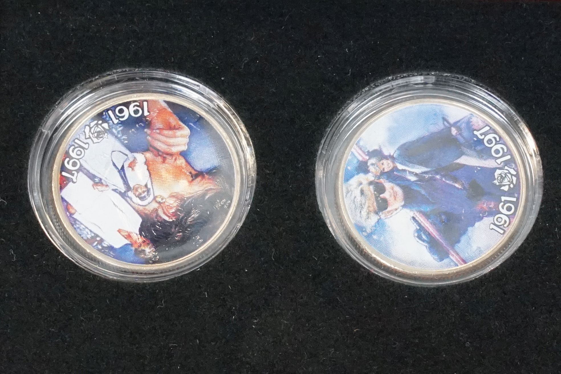 Two proof like coin sets within wooden fitted cases to include 'The Decimals And Pre Decimals of - Image 5 of 11