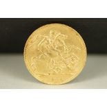 A British Queen Victoria 1900 gold full sovereign coin.