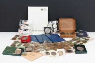 A collection of mainly British circulated and uncirculated coins to include Victorian silver