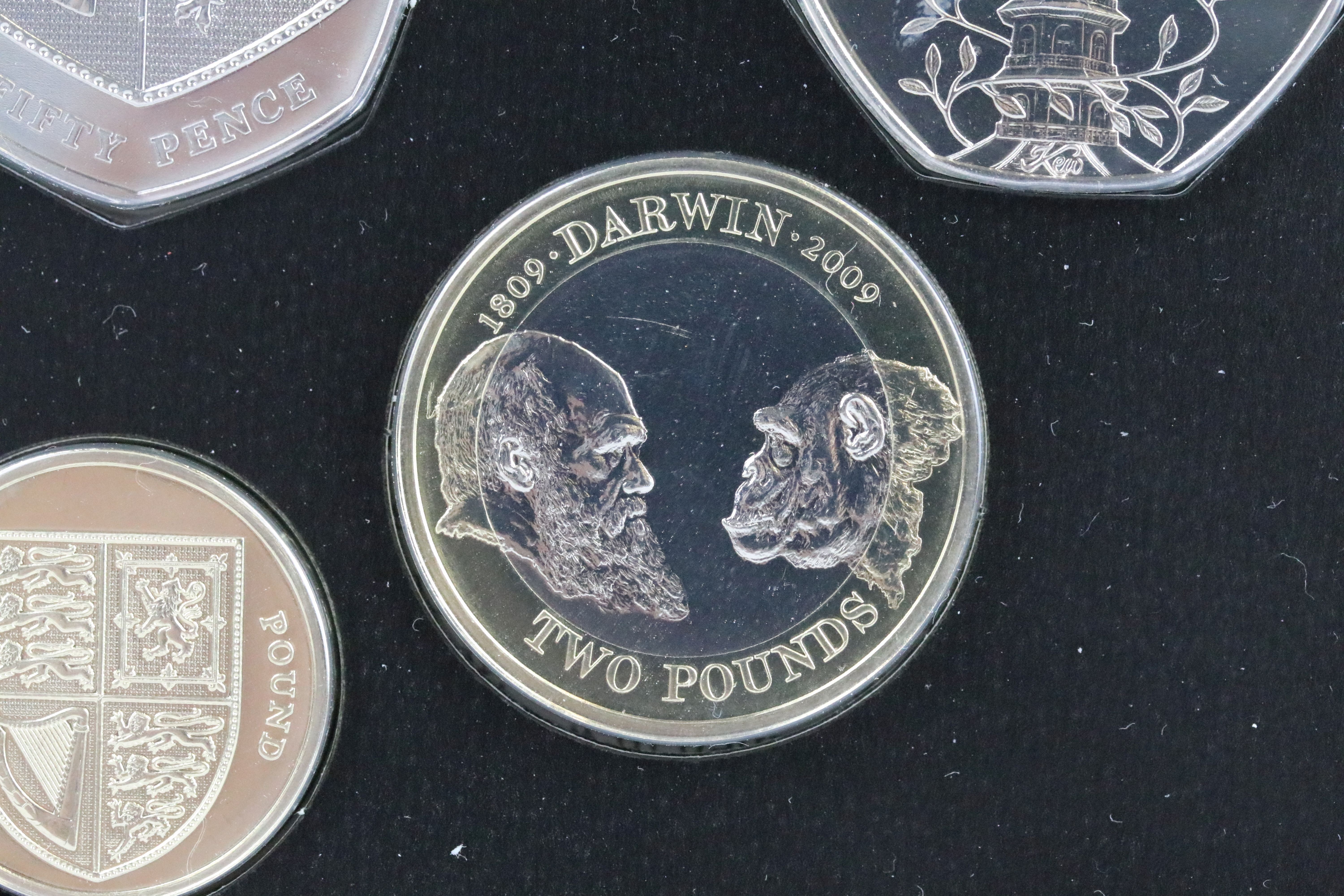 A British Royal Mint brilliant uncirculated 2009 coin set to include the Kew Gardens 50p coin. - Bild 3 aus 5