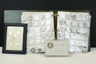 A collection of mainly British decimal and pre decimal coins including a good selection of early