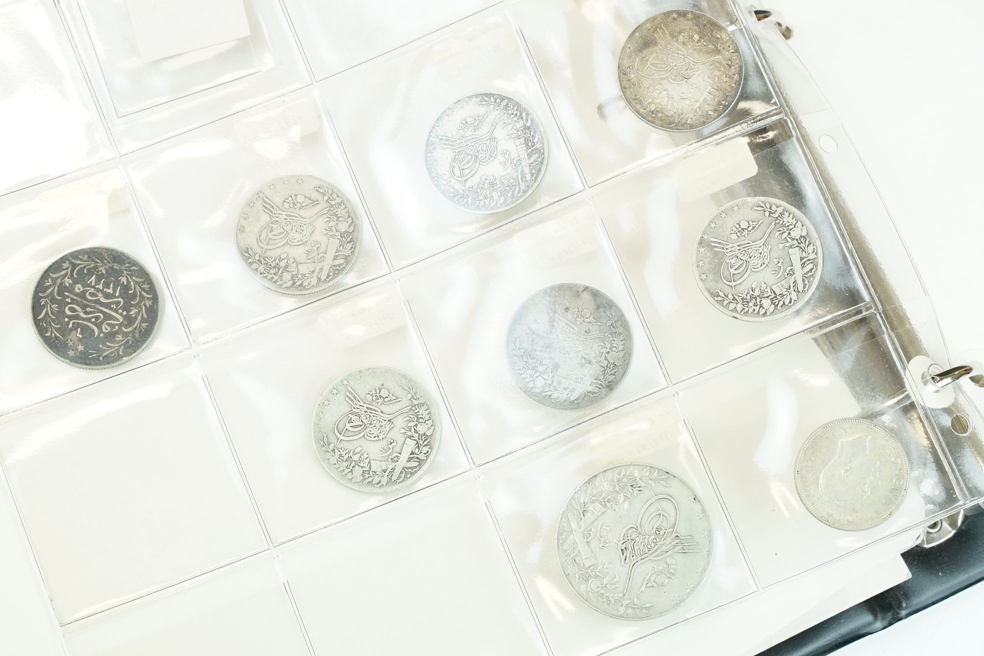 A good collection of Egyptian coins to include early and silver examples contained within a - Image 7 of 14