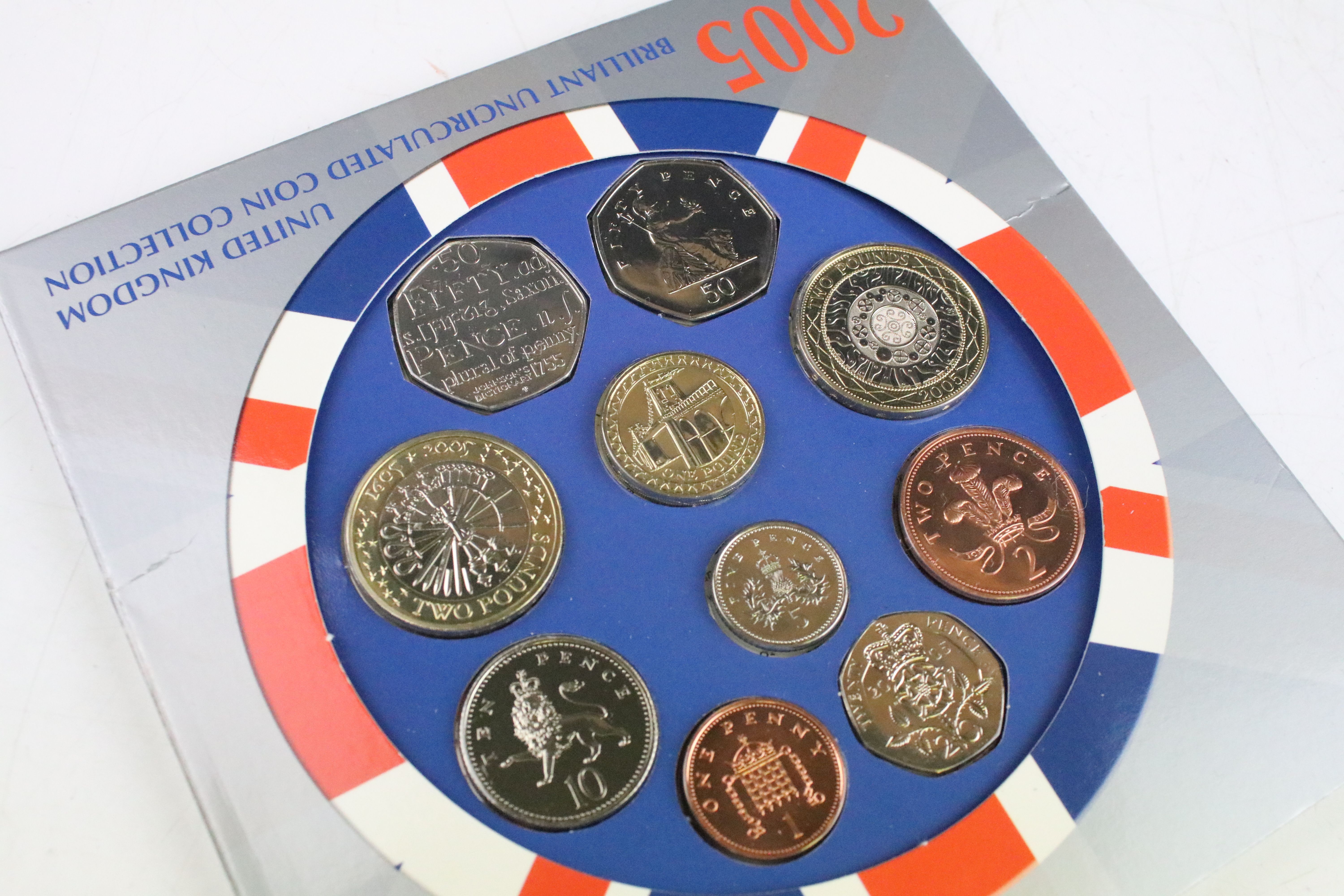 A collection of seven Royal Mint brilliant uncirculated coin year sets to include 2013, 1970, - Image 3 of 9