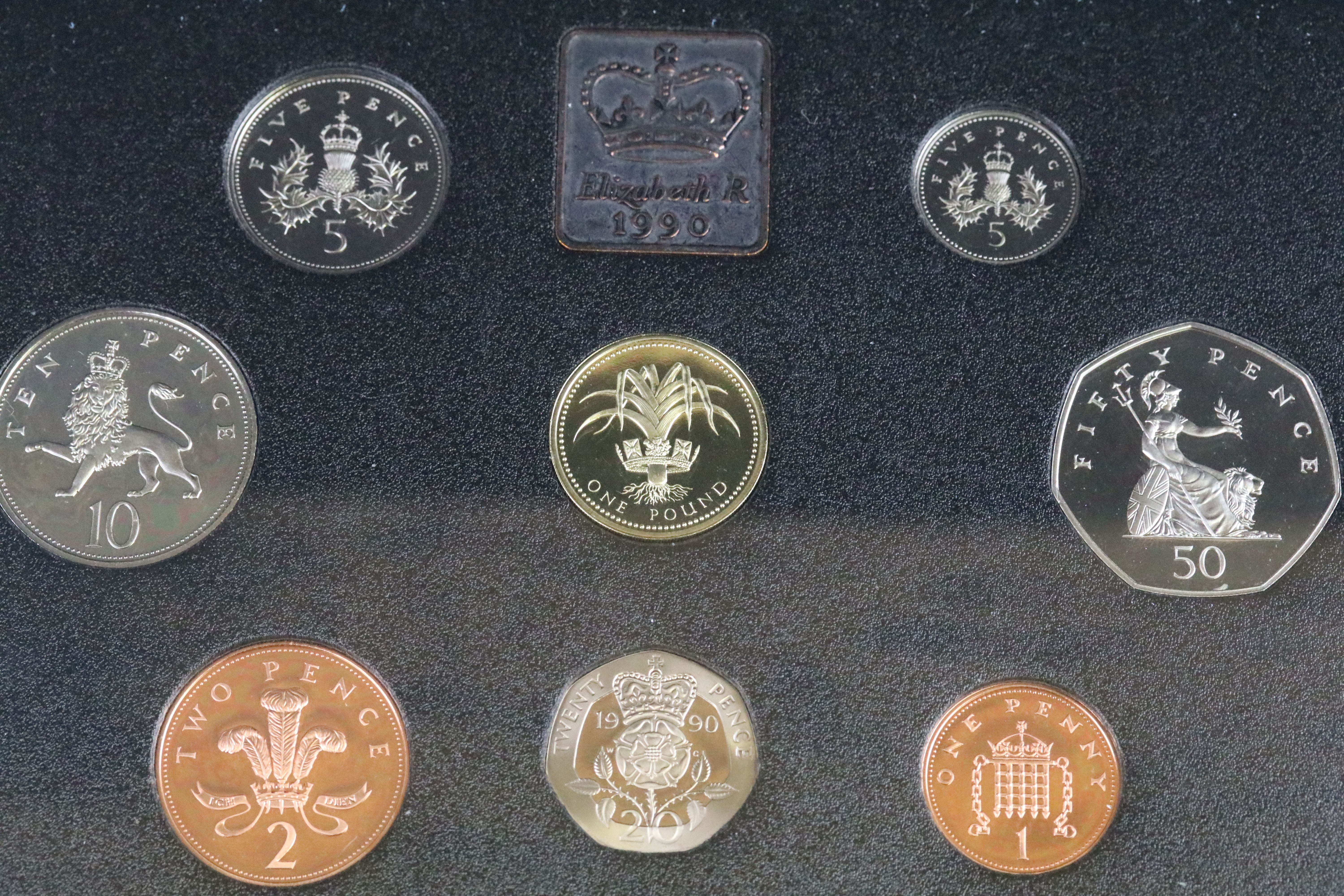 A collection of eight United Kingdom Royal Mint proof year sets to include 1984, 1993, 1991, 1997. - Image 3 of 9