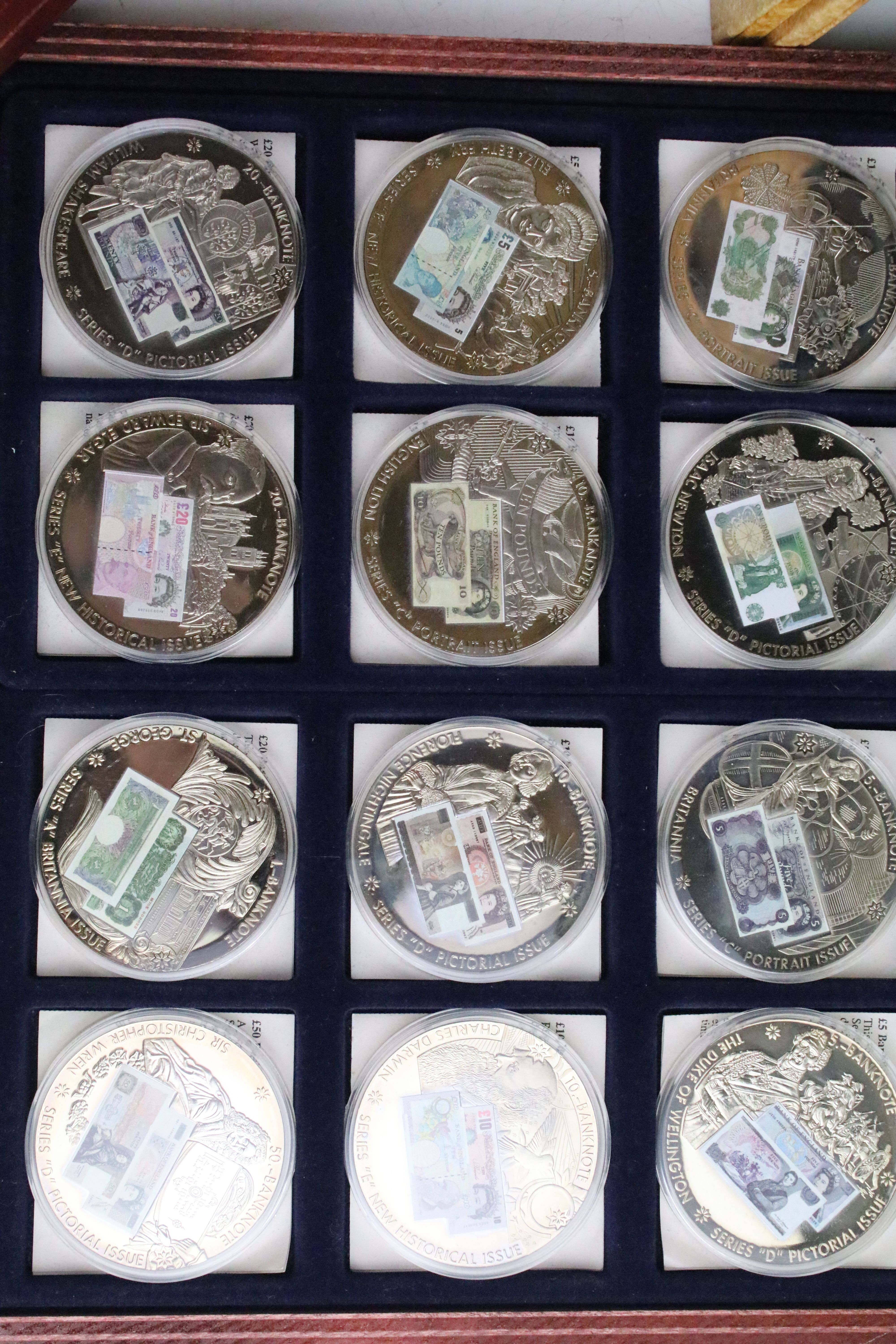 A good quantity of proof like collectors coins within three wooden display boxes together with ' - Image 2 of 6