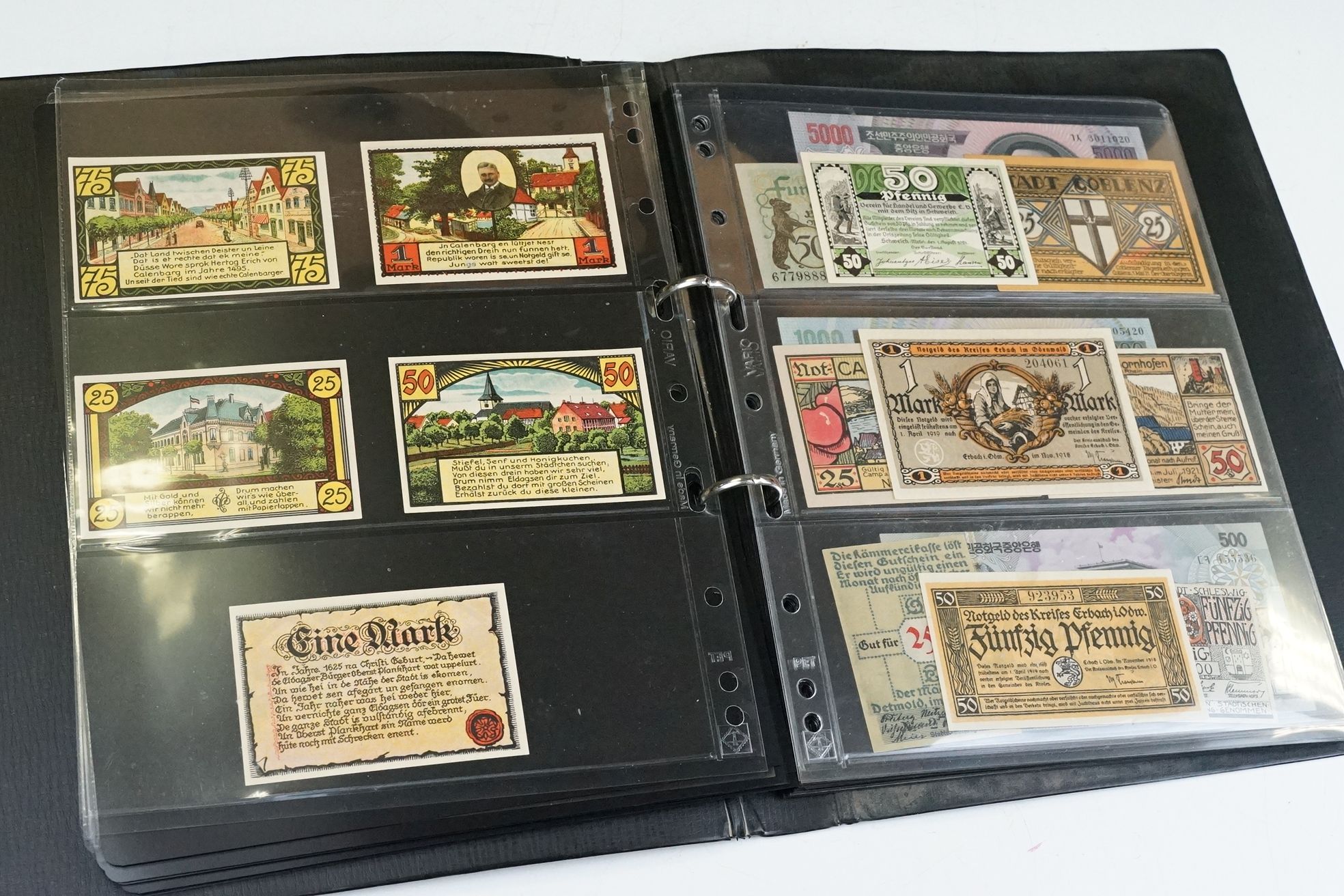 A large collection of British and World banknotes contained within three folders to include - Bild 10 aus 30