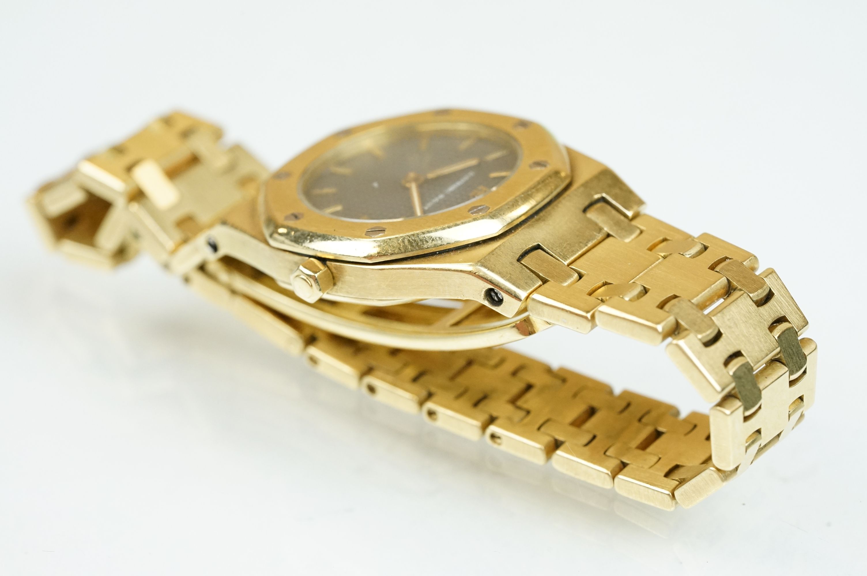 Audemars Piguet 18K gold quartz bracelet watch, fully hallmarked 18ct gold bracelet - Image 6 of 17