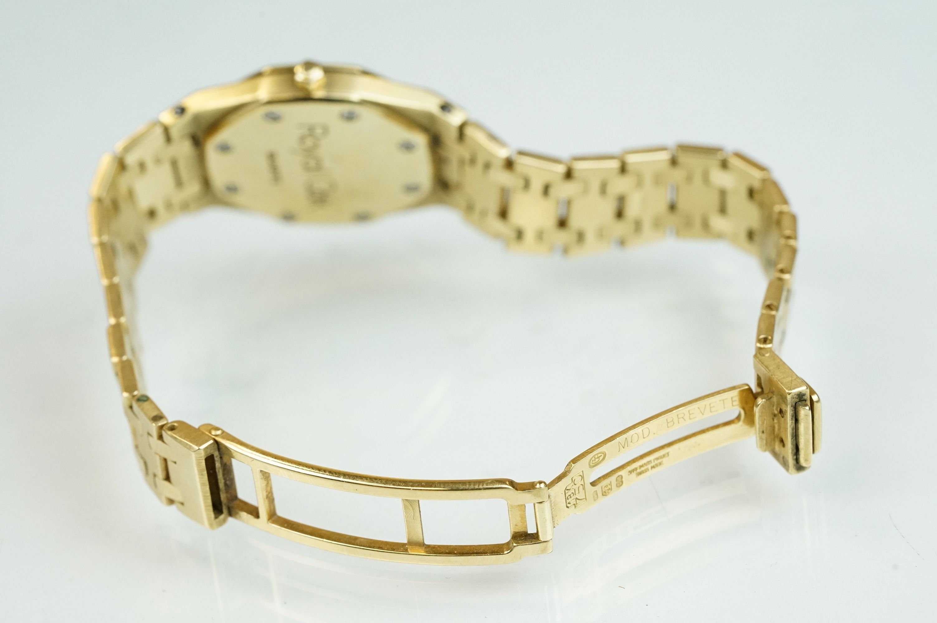 Audemars Piguet 18K gold quartz bracelet watch, fully hallmarked 18ct gold bracelet - Image 11 of 17