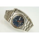A vintage gents Tissot PR 526 GL Swiss made wristwatch, automatic movement, blue dial with white