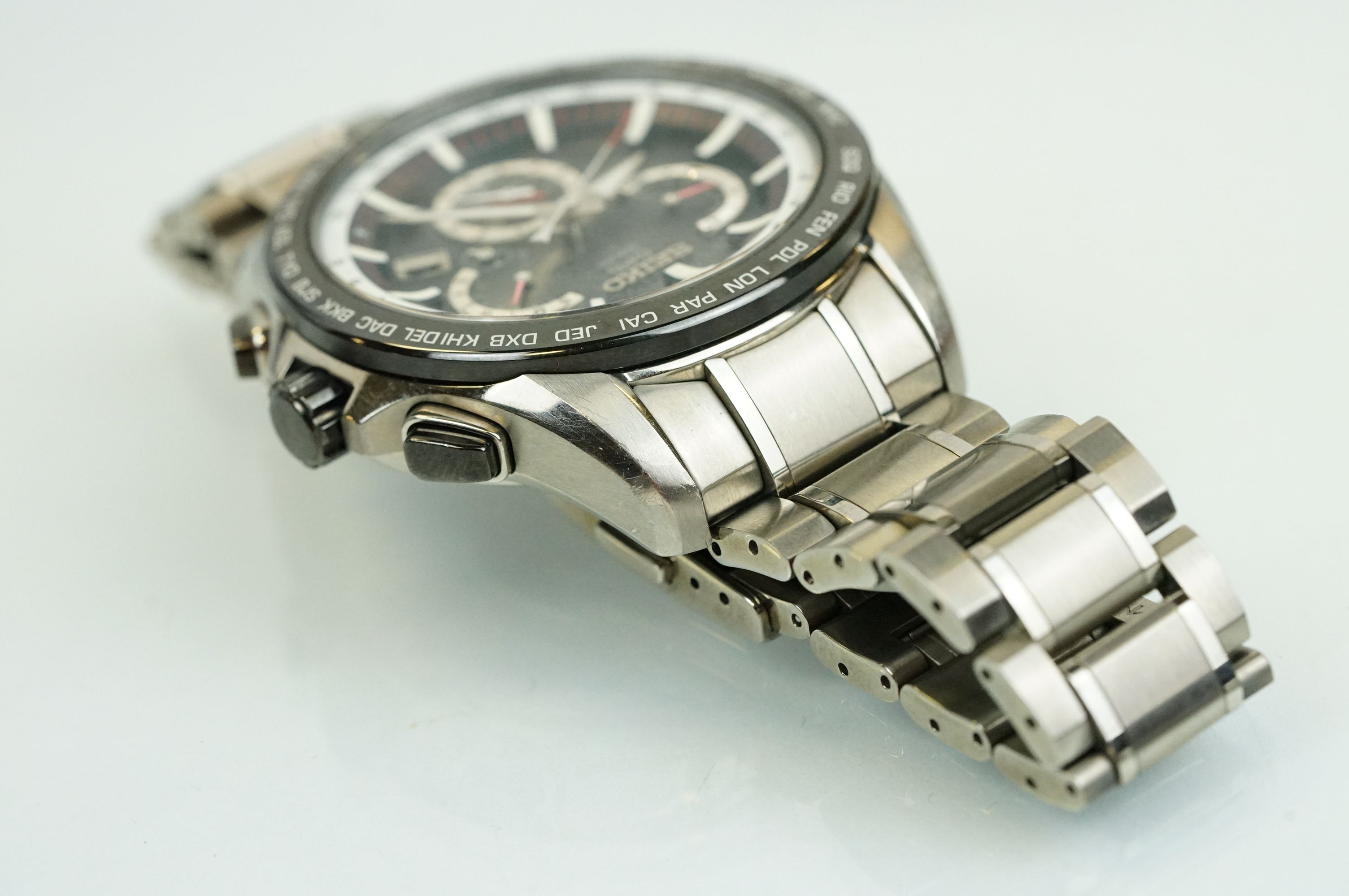 A SEIKO ASTRON 8X53-0AD0-2 Solar GPS Mens Watch, steel cased with original bracelet strap, four - Image 7 of 10