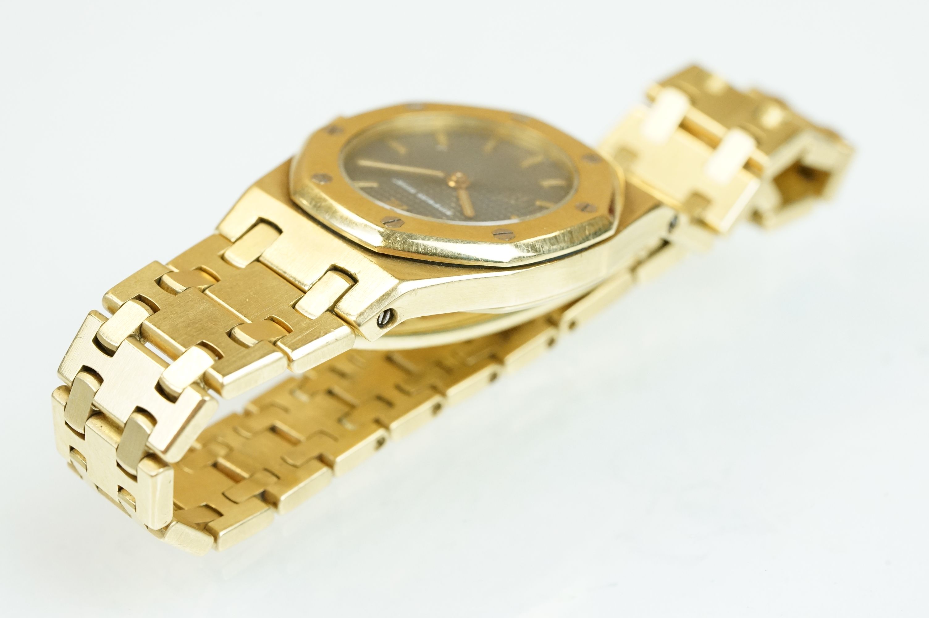 Audemars Piguet 18K gold quartz bracelet watch, fully hallmarked 18ct gold bracelet - Image 5 of 17