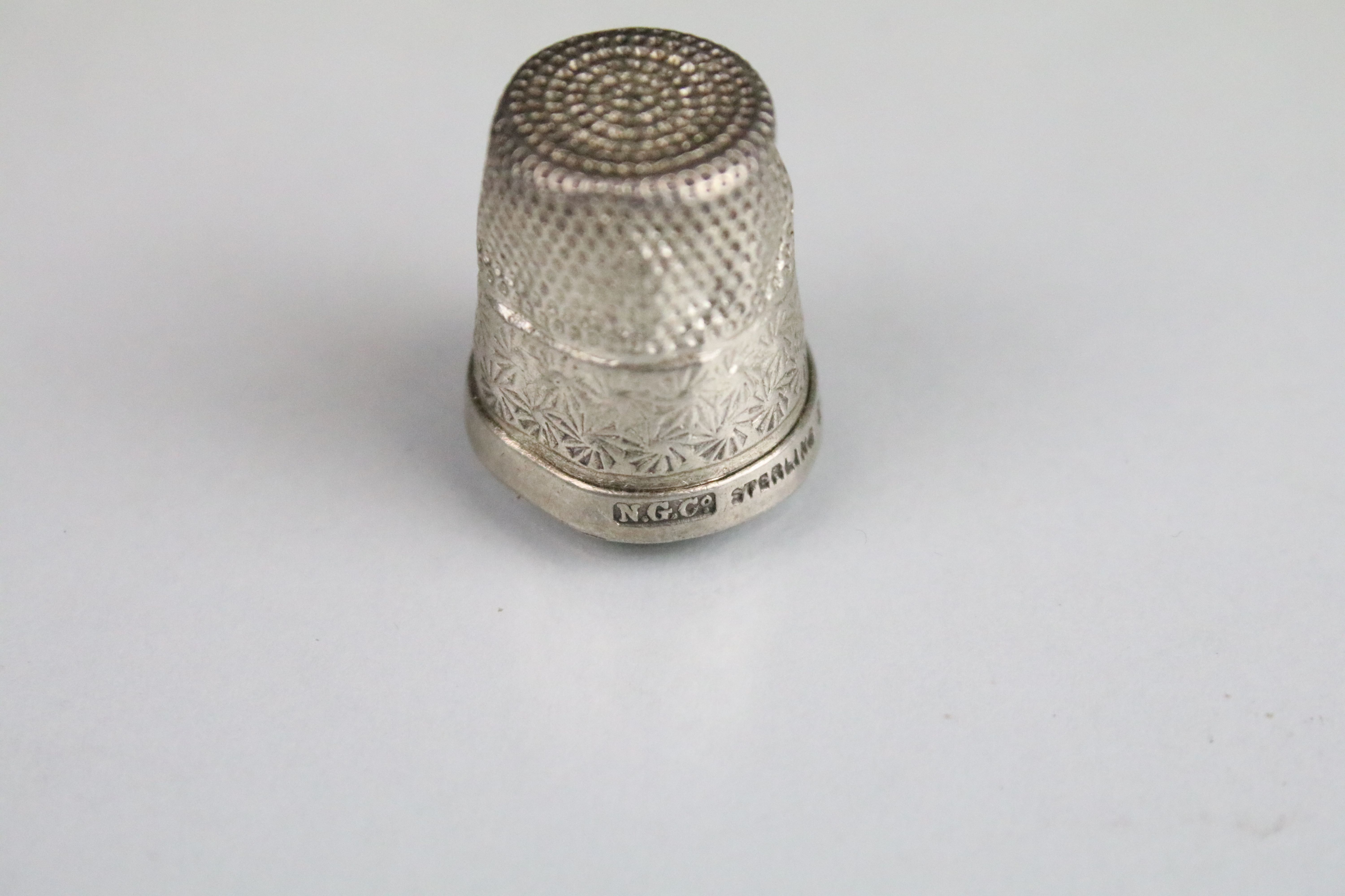 Charles Horner Dorcas Victorian thimble shop display thimble stand together with a collection of - Image 6 of 7