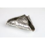 Early 20th Century continental silver novelty snuff box in the form of a tricorn hat having