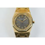 Audemars Piguet 18K gold quartz bracelet watch, fully hallmarked 18ct gold bracelet