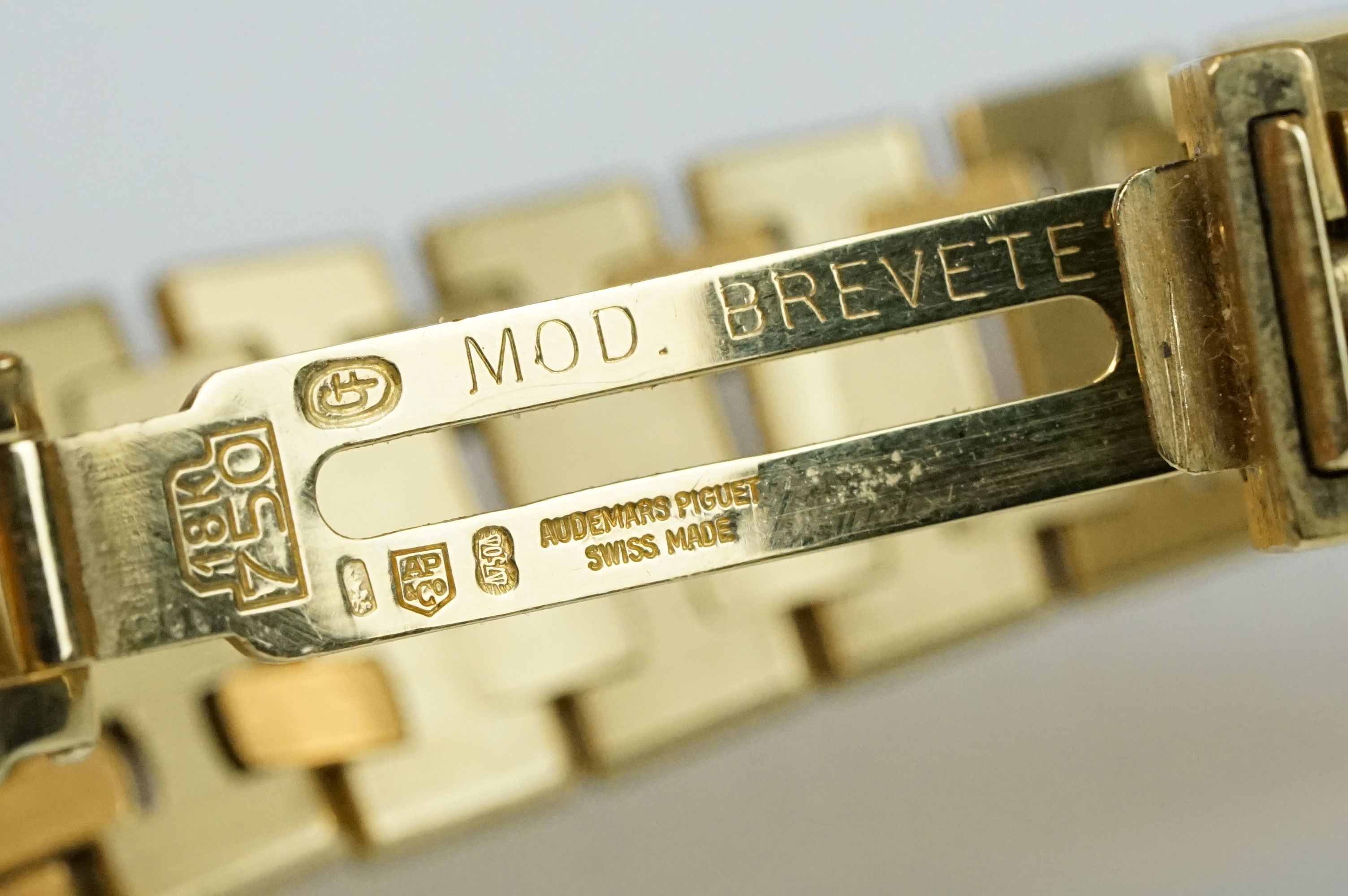 Audemars Piguet 18K gold quartz bracelet watch, fully hallmarked 18ct gold bracelet - Image 13 of 17