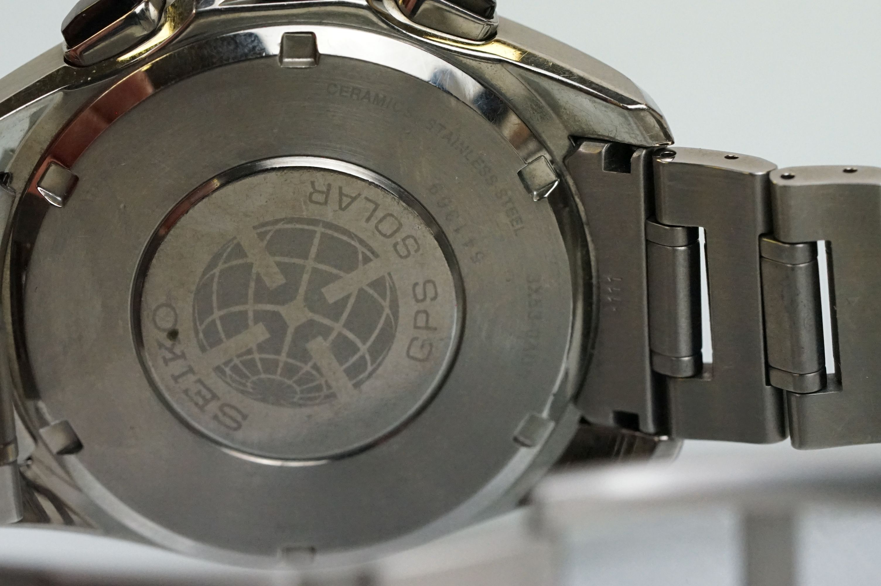 A SEIKO ASTRON 8X53-0AD0-2 Solar GPS Mens Watch, steel cased with original bracelet strap, four - Bild 9 aus 10