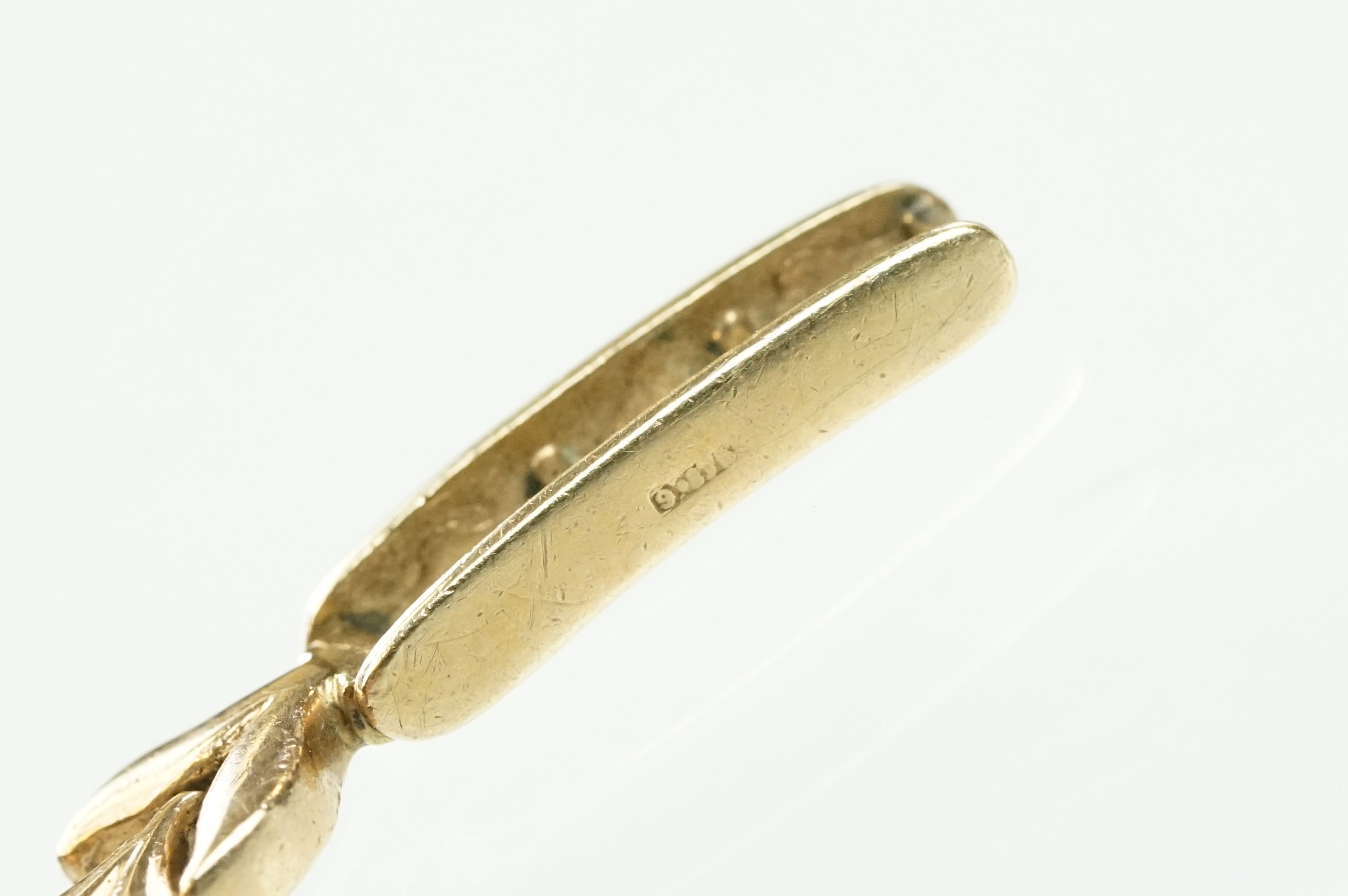 Mid Century vintage 18ct gold and diamond Rideau ladies wrist watch. The watch having a square - Bild 11 aus 11