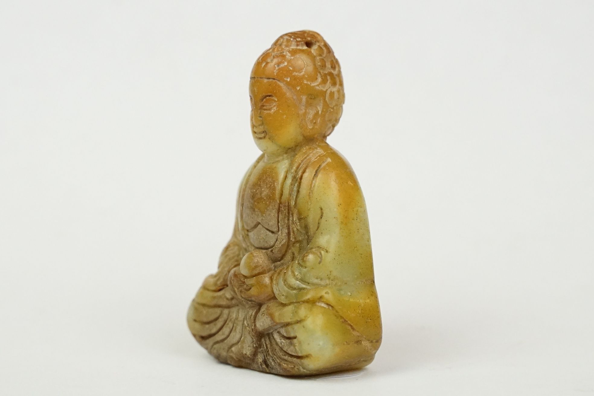 Oriental jade buddha - Image 2 of 5