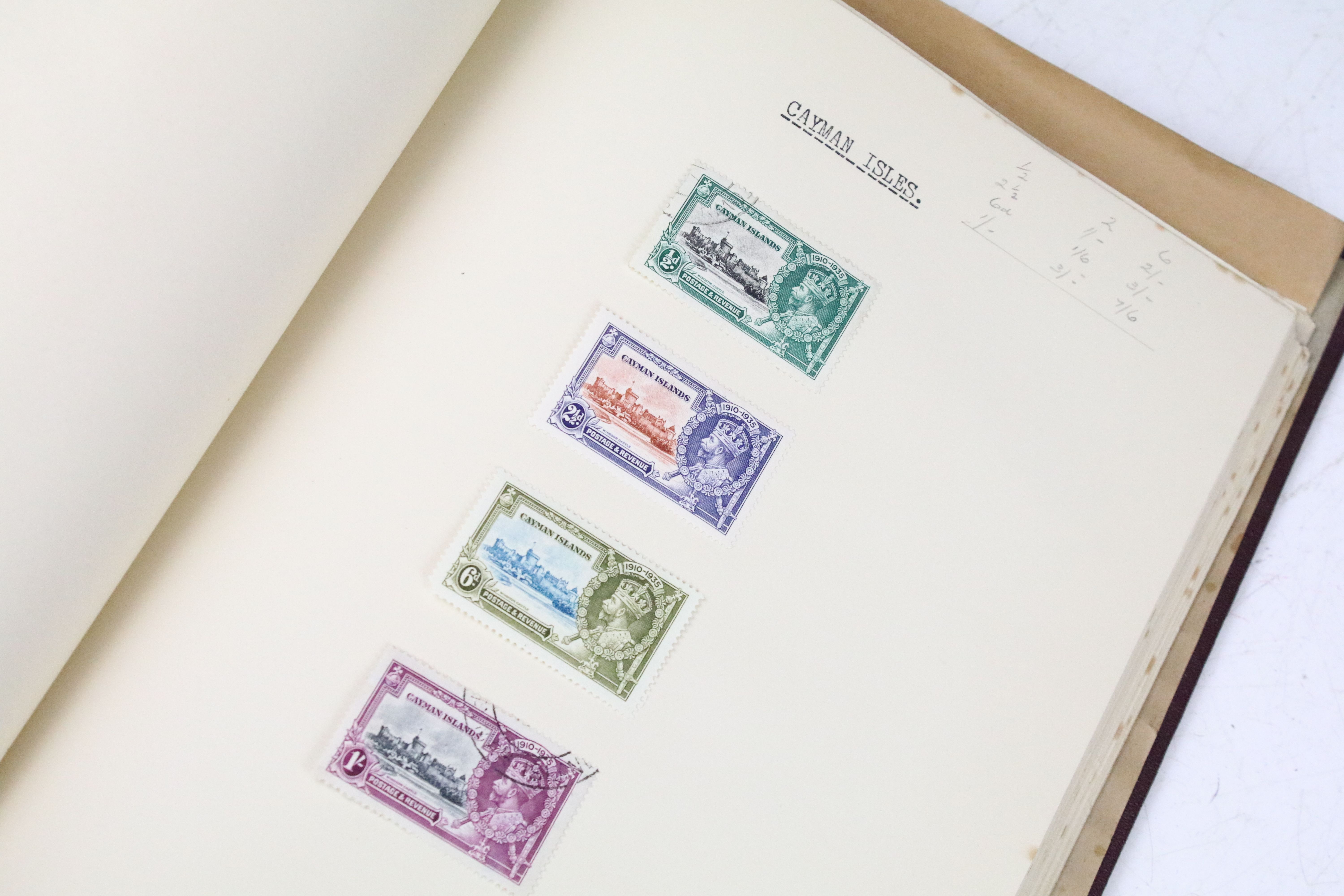 A stamp album containing stamps marking the silver jubilee of King George V from the UK and - Image 14 of 18