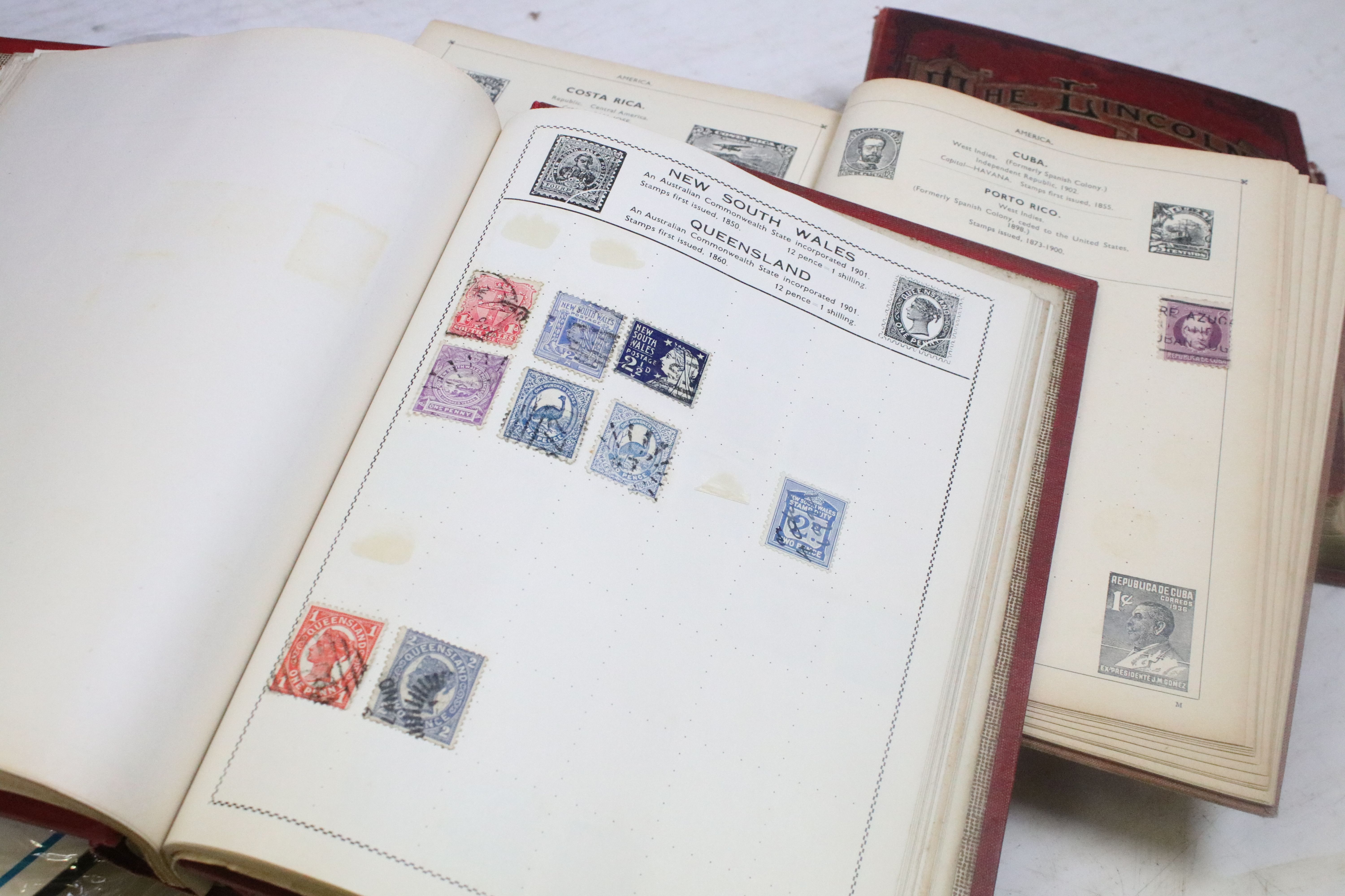 A collection of British and world stamps within albums together with loose examples - Image 15 of 19