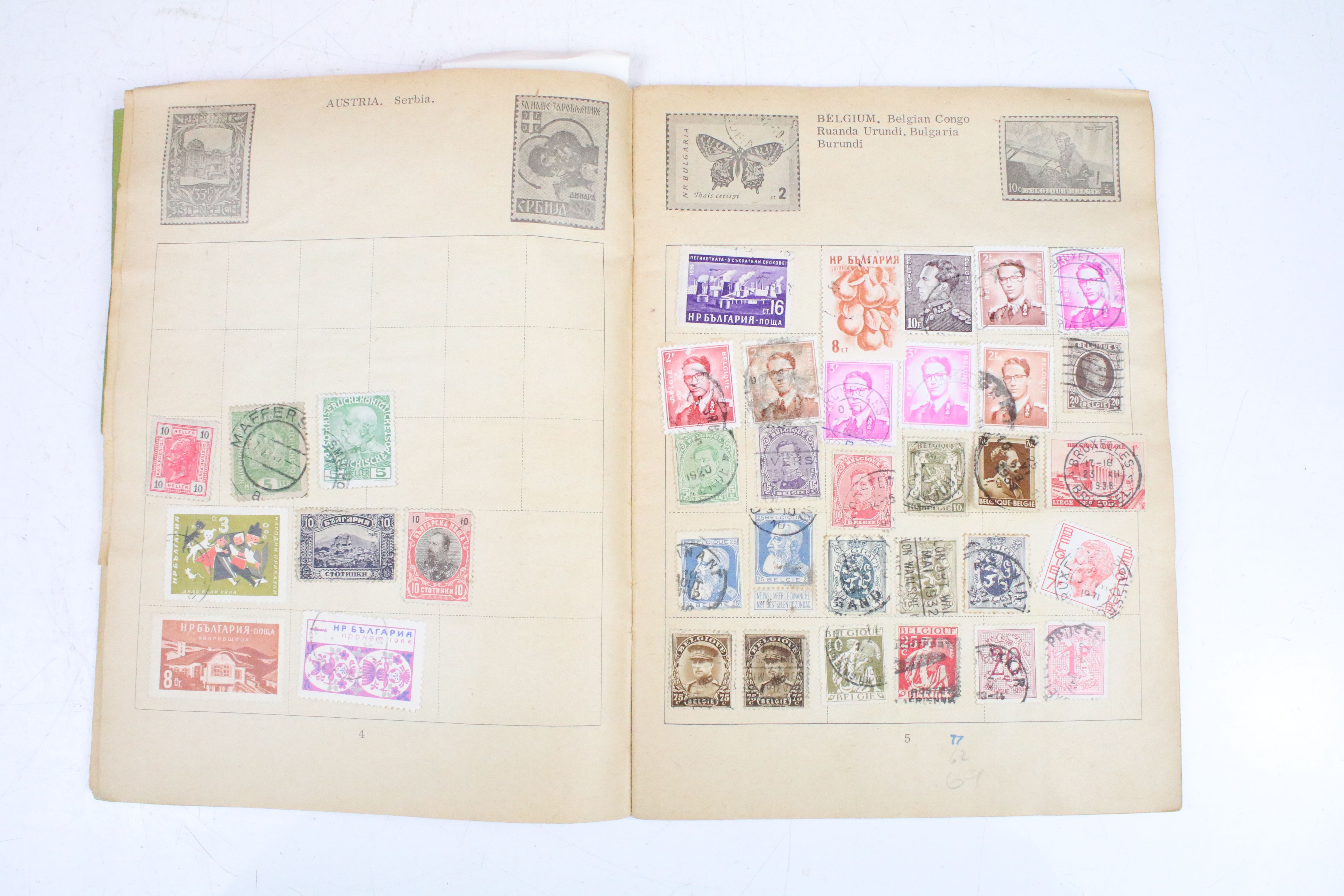 A collection of five stamp albums containing stamps from the UK, mainly post war to include some - Image 7 of 30